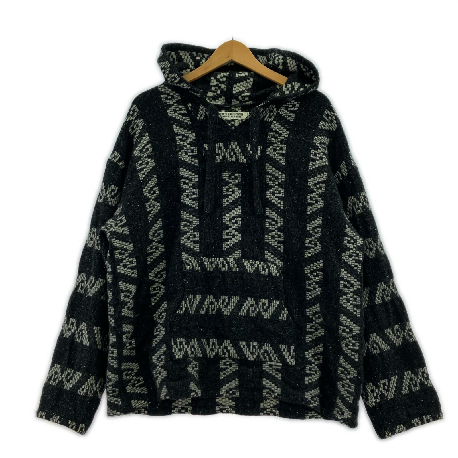 パーカー Raza Parka ウール 黒 (XL) ブラック