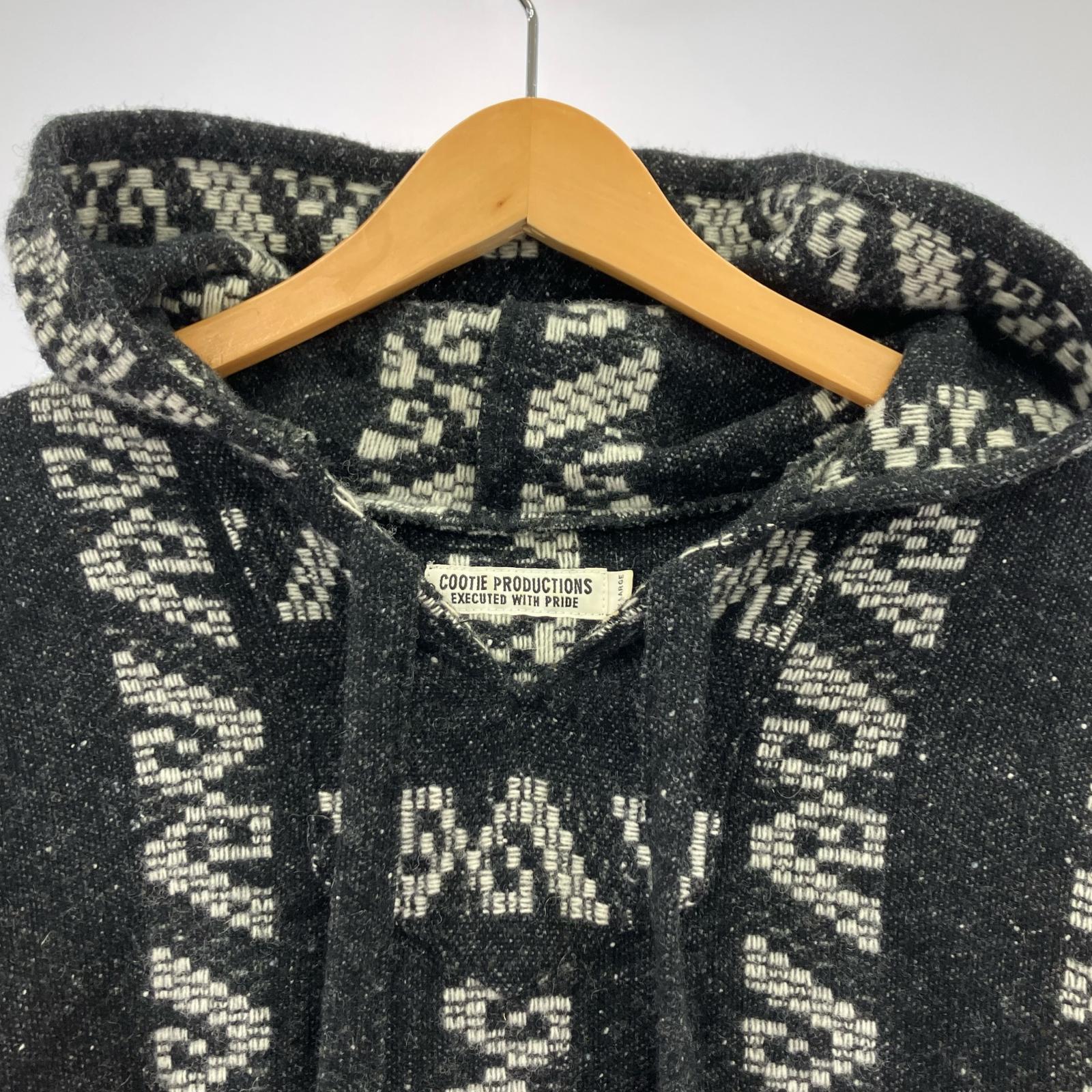パーカー Raza Parka ウール 黒 (XL) ブラック