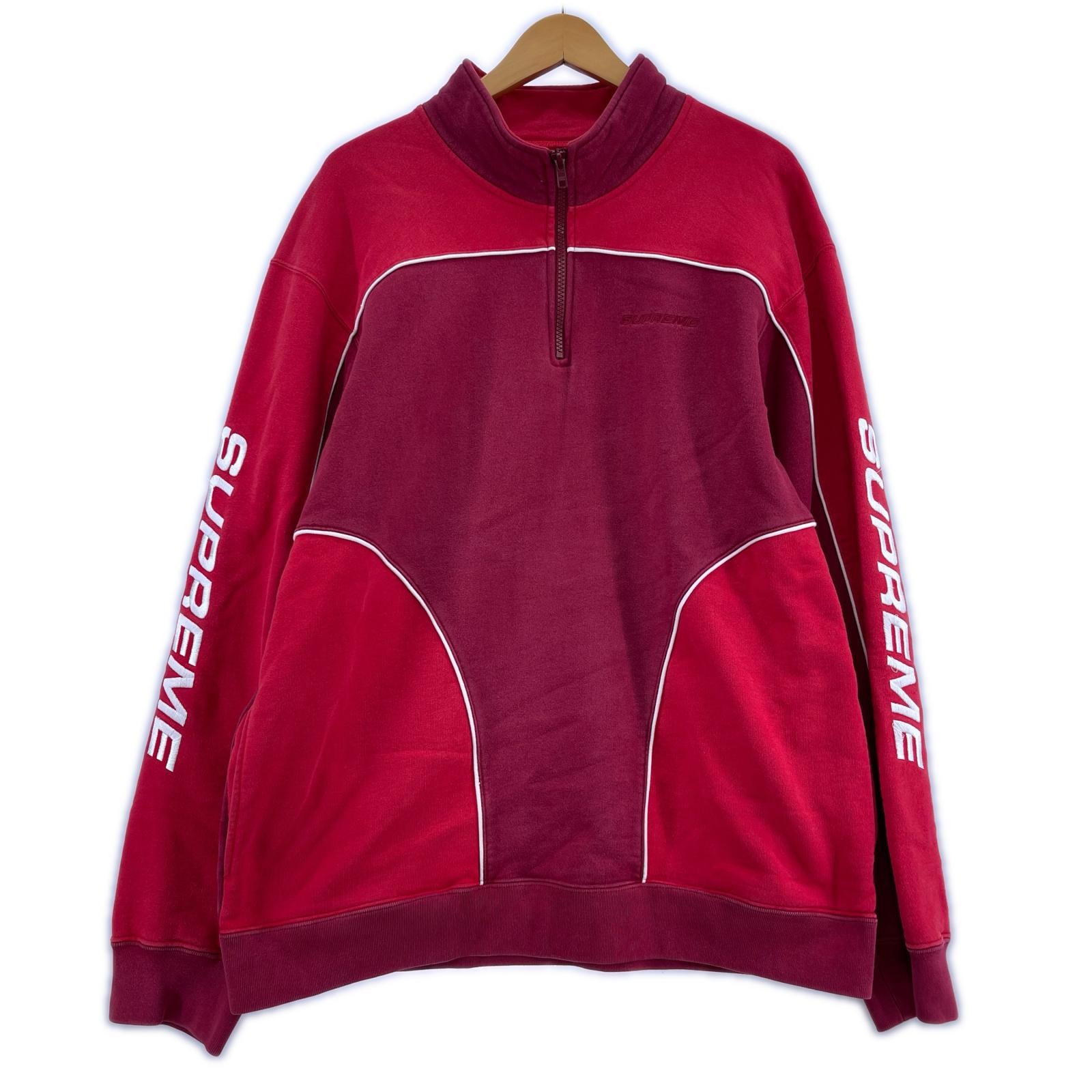 スウェット Supreme Speedway Half Zip Sweatshirt 赤 (L) L レッド