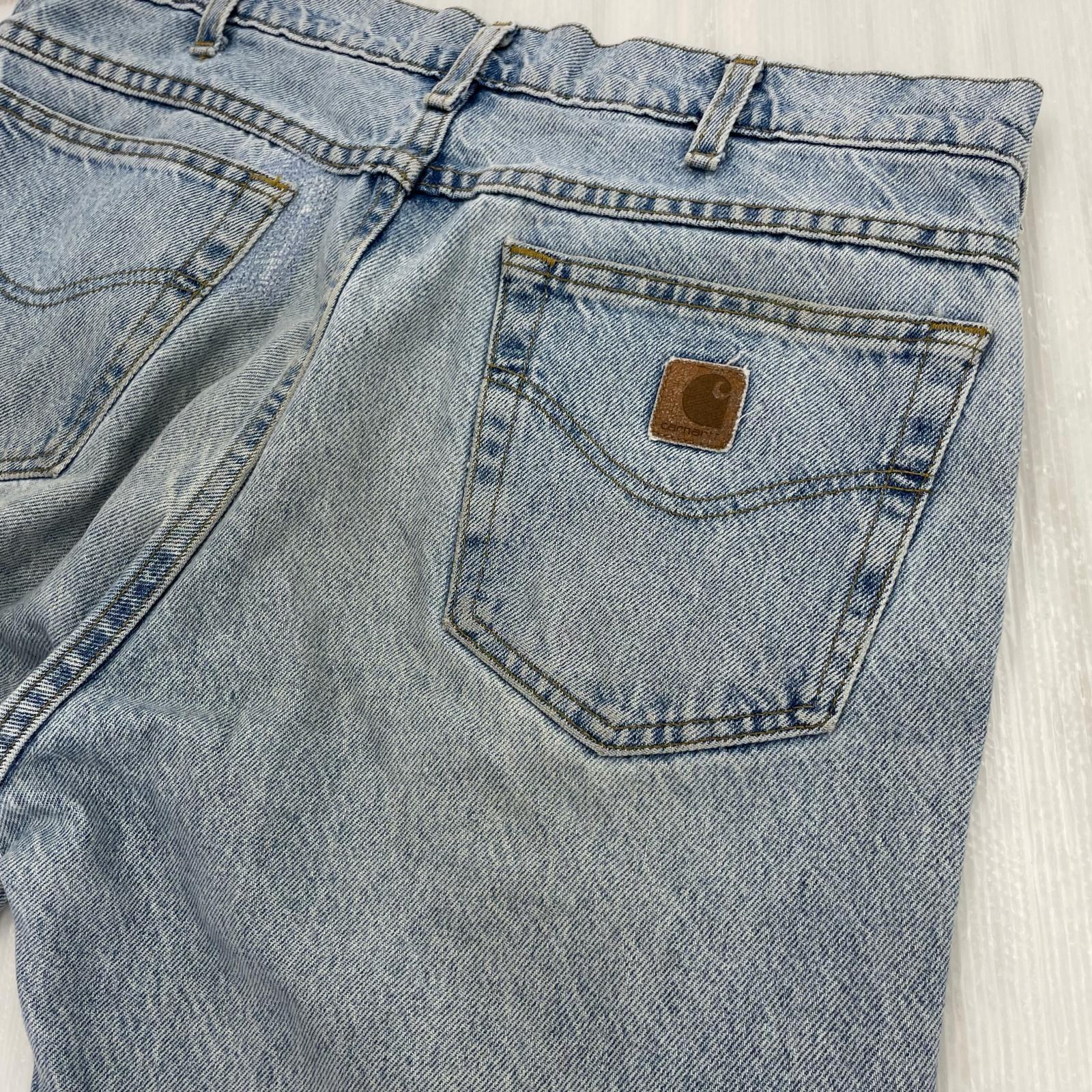 デニムパンツ Carhartt 80s USA製 デニム W34