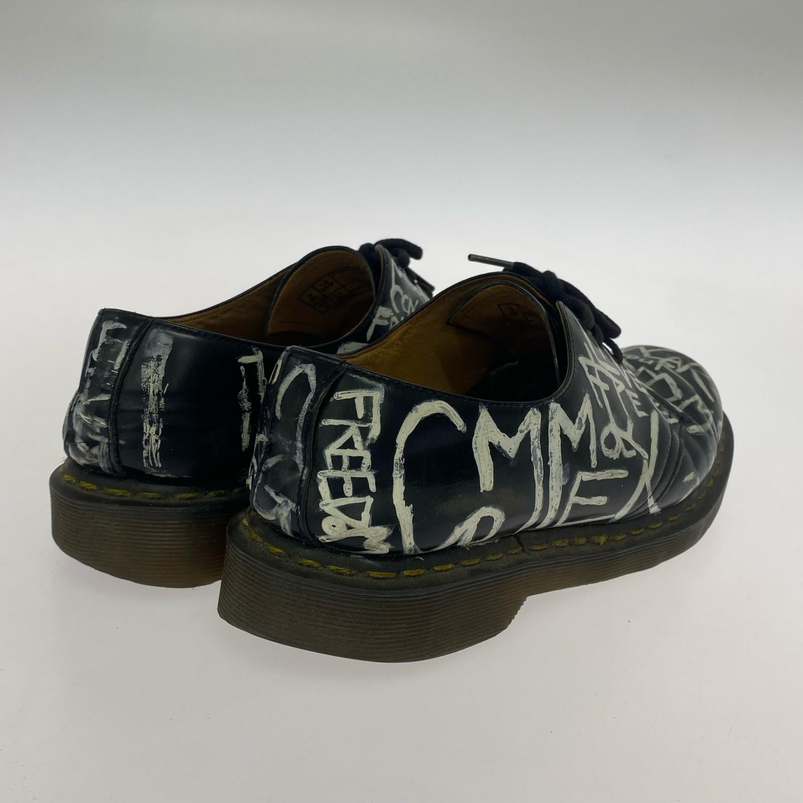 シューズ HOMME DEUX Dr.Marttin ペイント (UK9) ブラック
