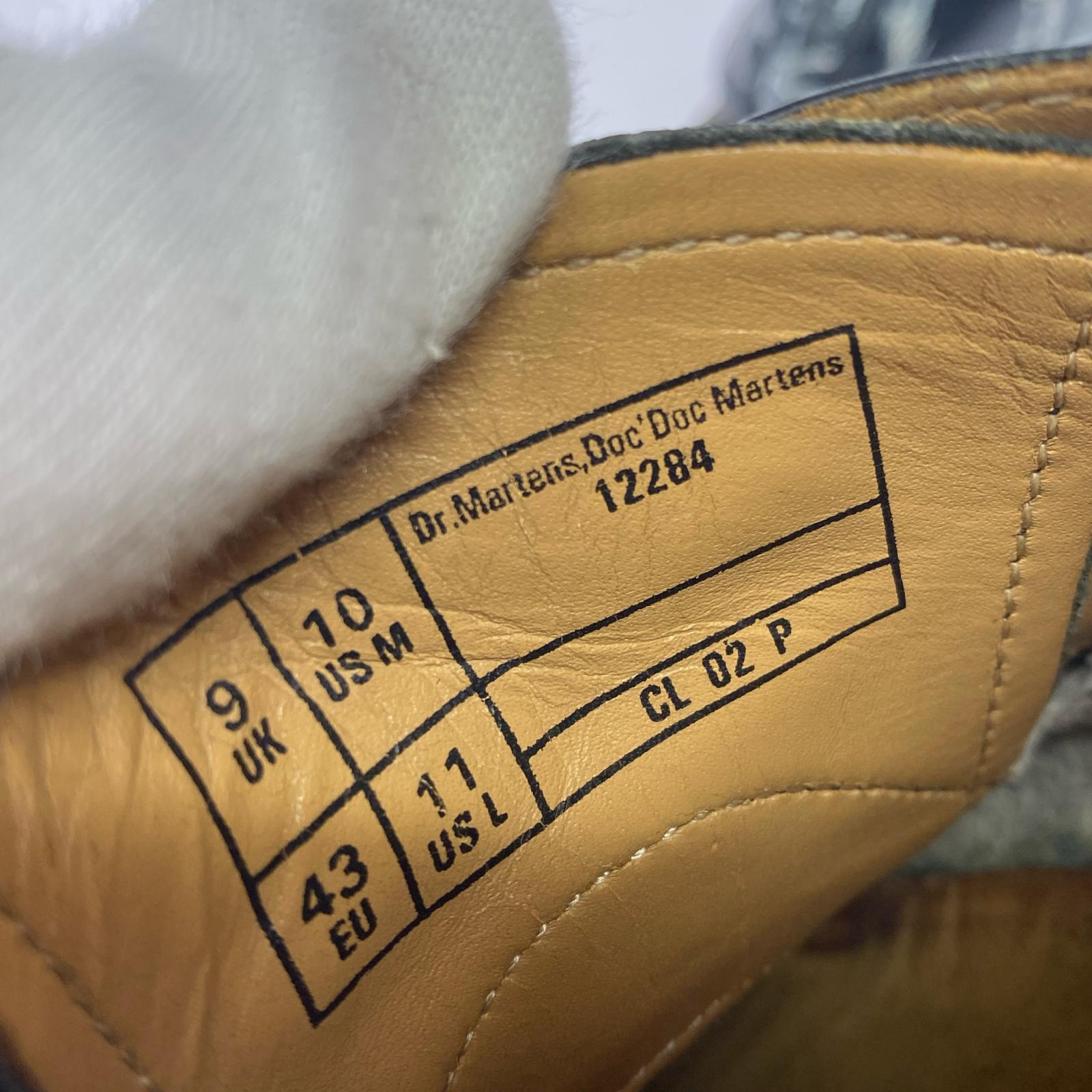 シューズ HOMME DEUX Dr.Marttin ペイント (UK9) ブラック