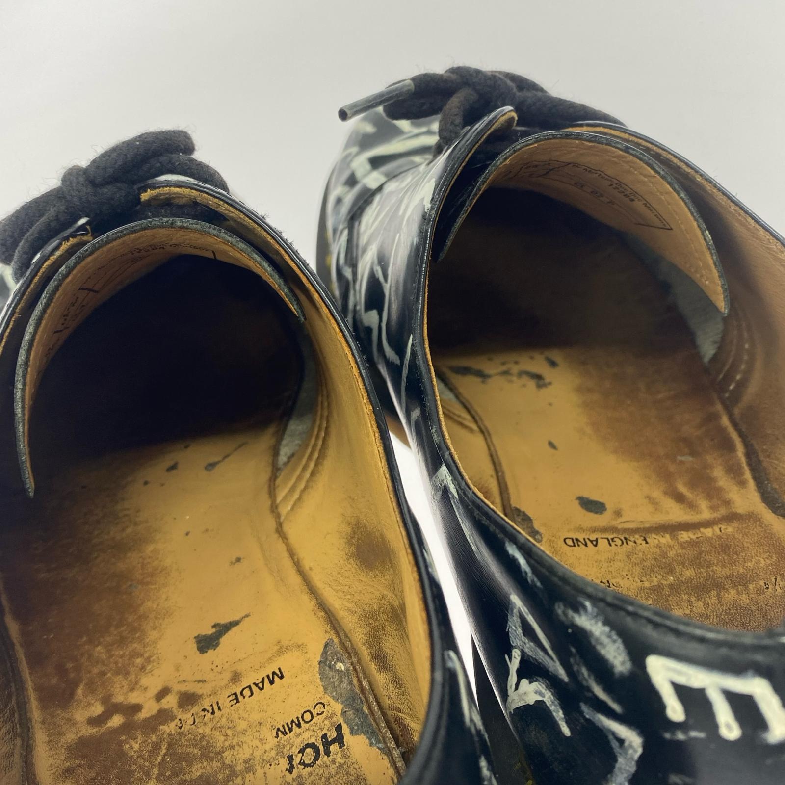 シューズ HOMME DEUX Dr.Marttin ペイント (UK9) ブラック
