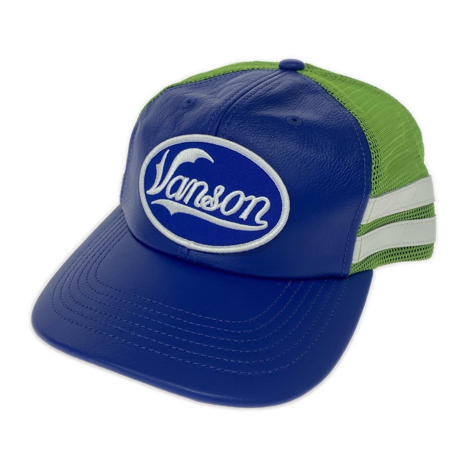 キャップ vanson mesh back cap 緑青