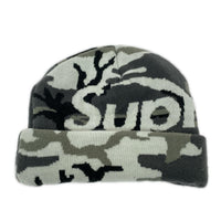 ニットキャップ camo big logo beanie グレー グレー