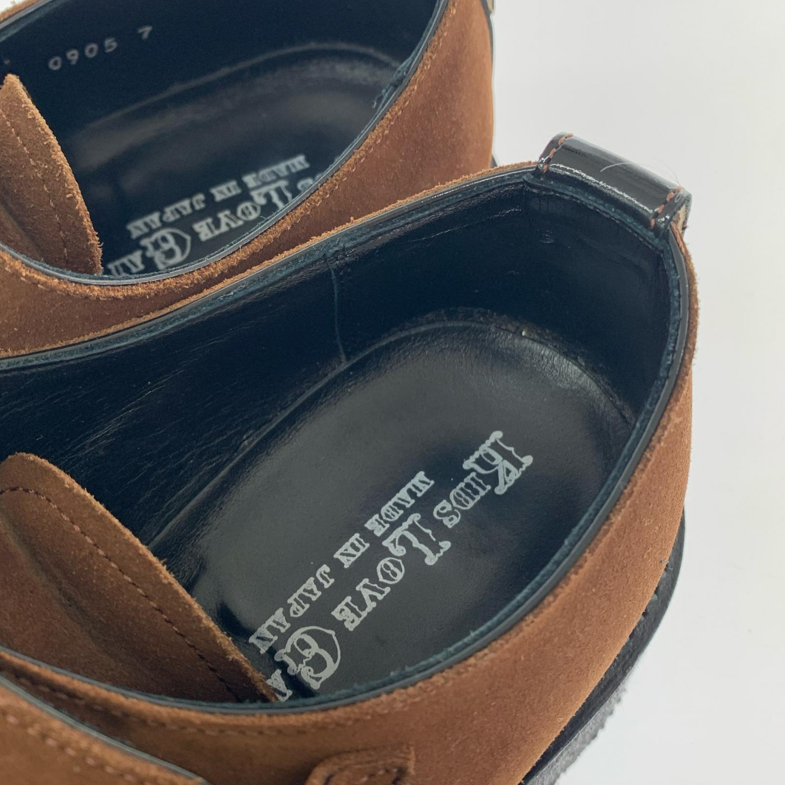 シューズ DOUBLE MONK STRAP SHOES (7) ブラウン