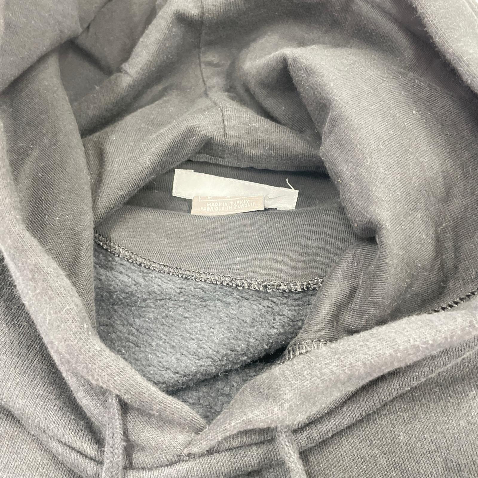 パーカー 00s トルコ製 胸LOGO Hoodie M BLK M ブラック