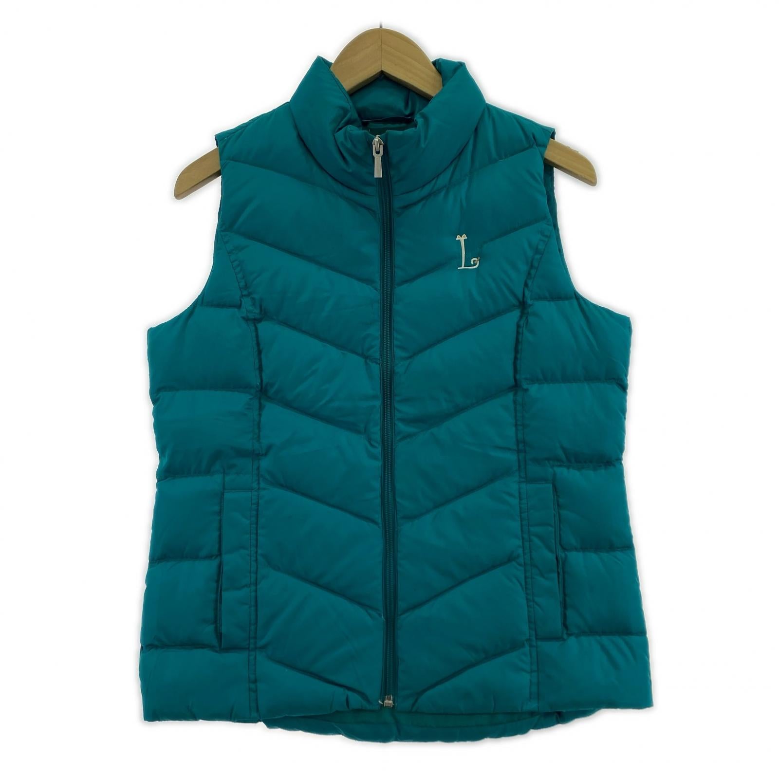 ダウンベスト lands end/Puffer Vest Jacket M ブルー
