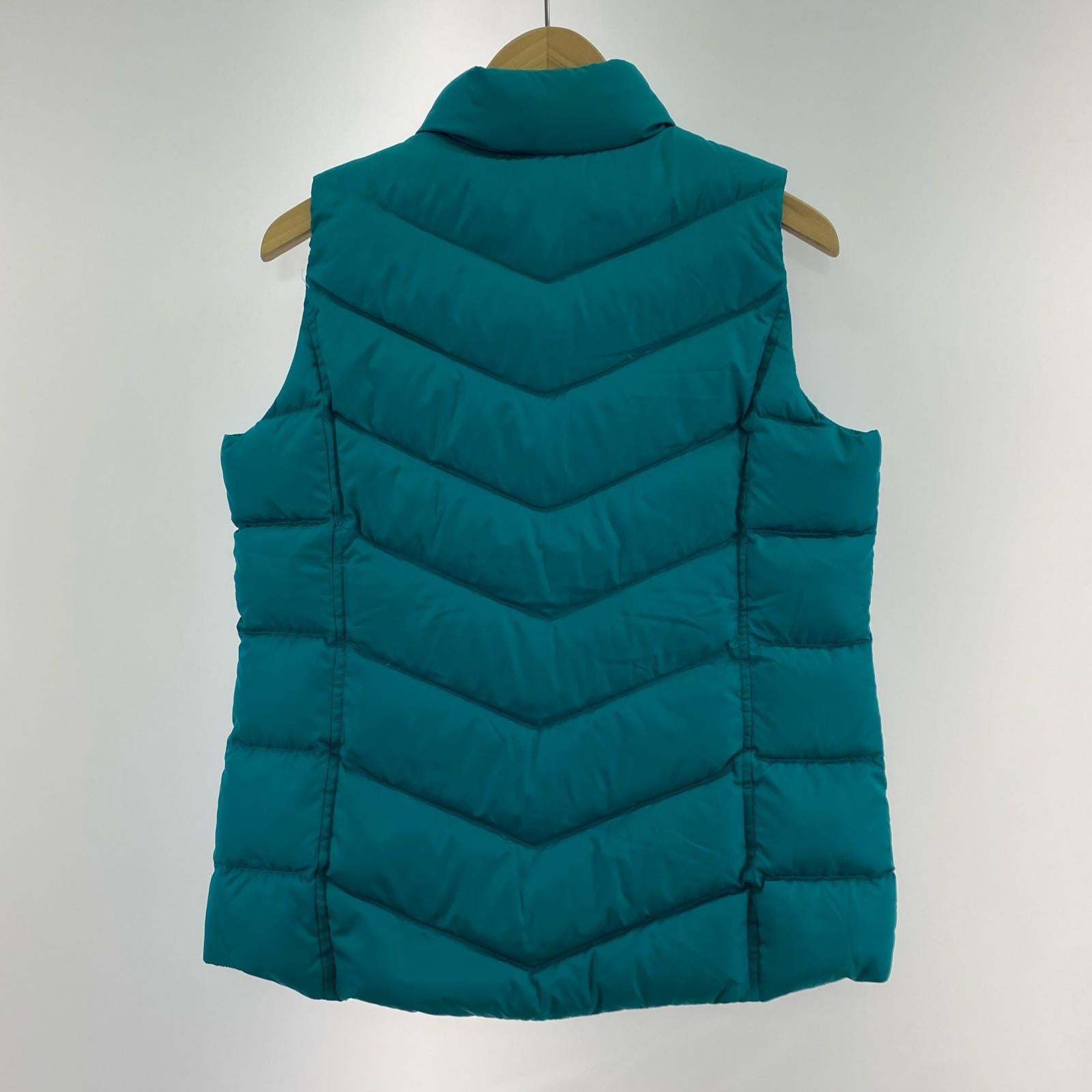 ダウンベスト lands end/Puffer Vest Jacket M ブルー