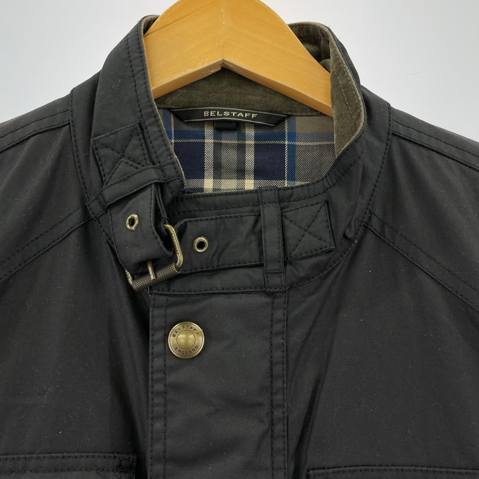 ジャケット BELSTAFF レースマスター ワックスジャケット 71020198 黒 (50) 50 ブラック