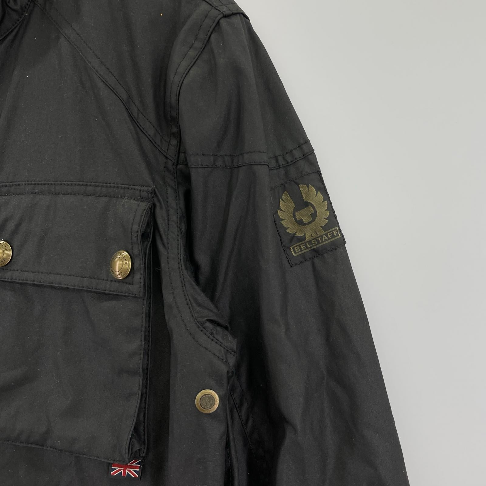 ジャケット BELSTAFF レースマスター ワックスジャケット 71020198 黒 (50) 50 ブラック