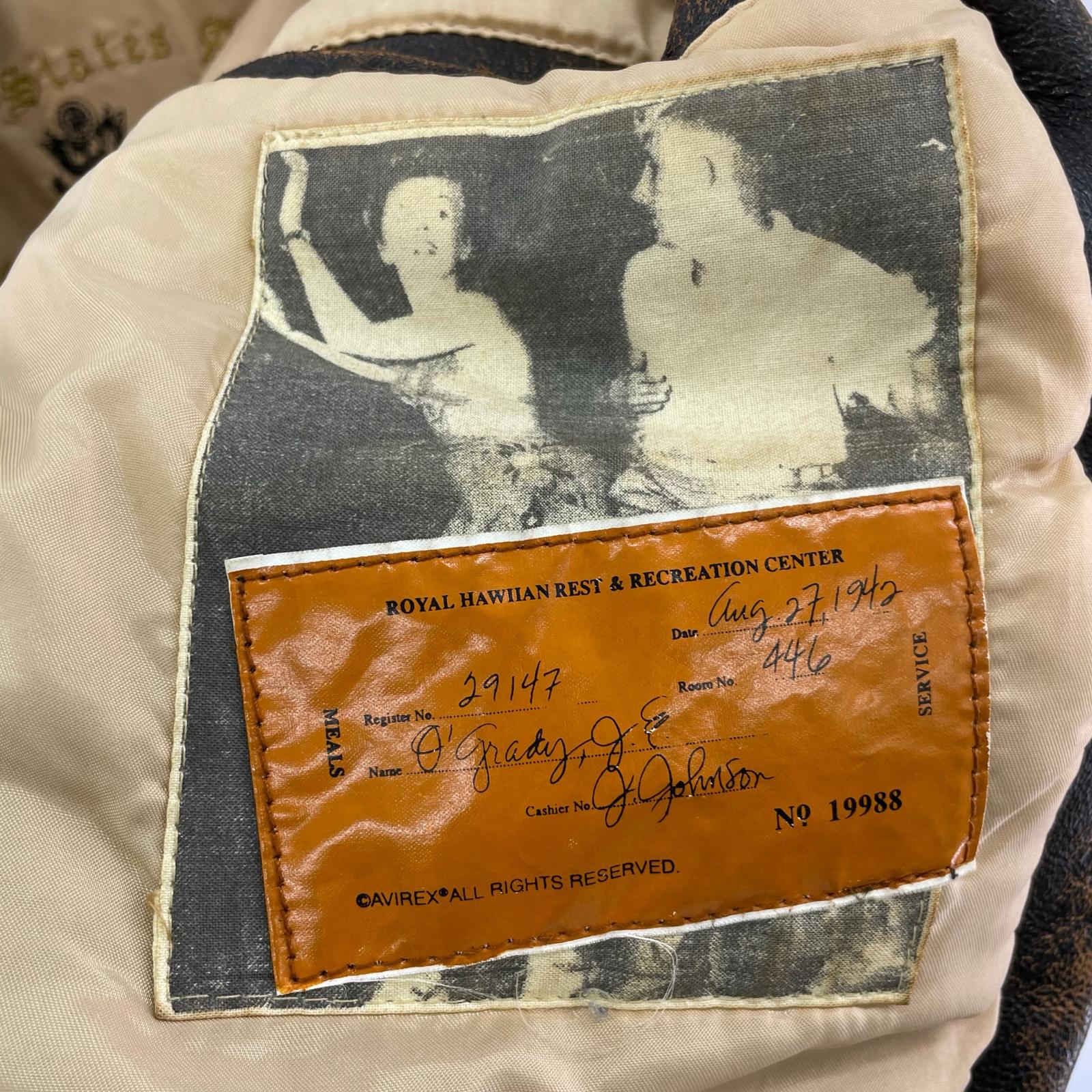 レザージャケット A-2 SAIPAN フライトジャケット 茶 M M ブラウン