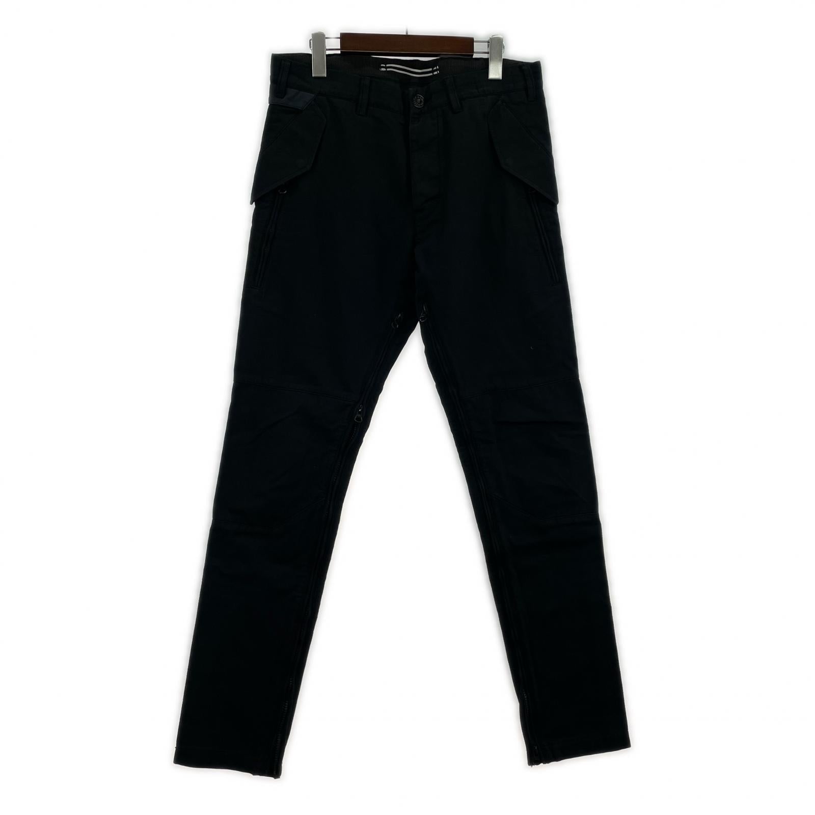 パンツ 14AW ジップトラウザーズ 黒 W30 30 ブラック