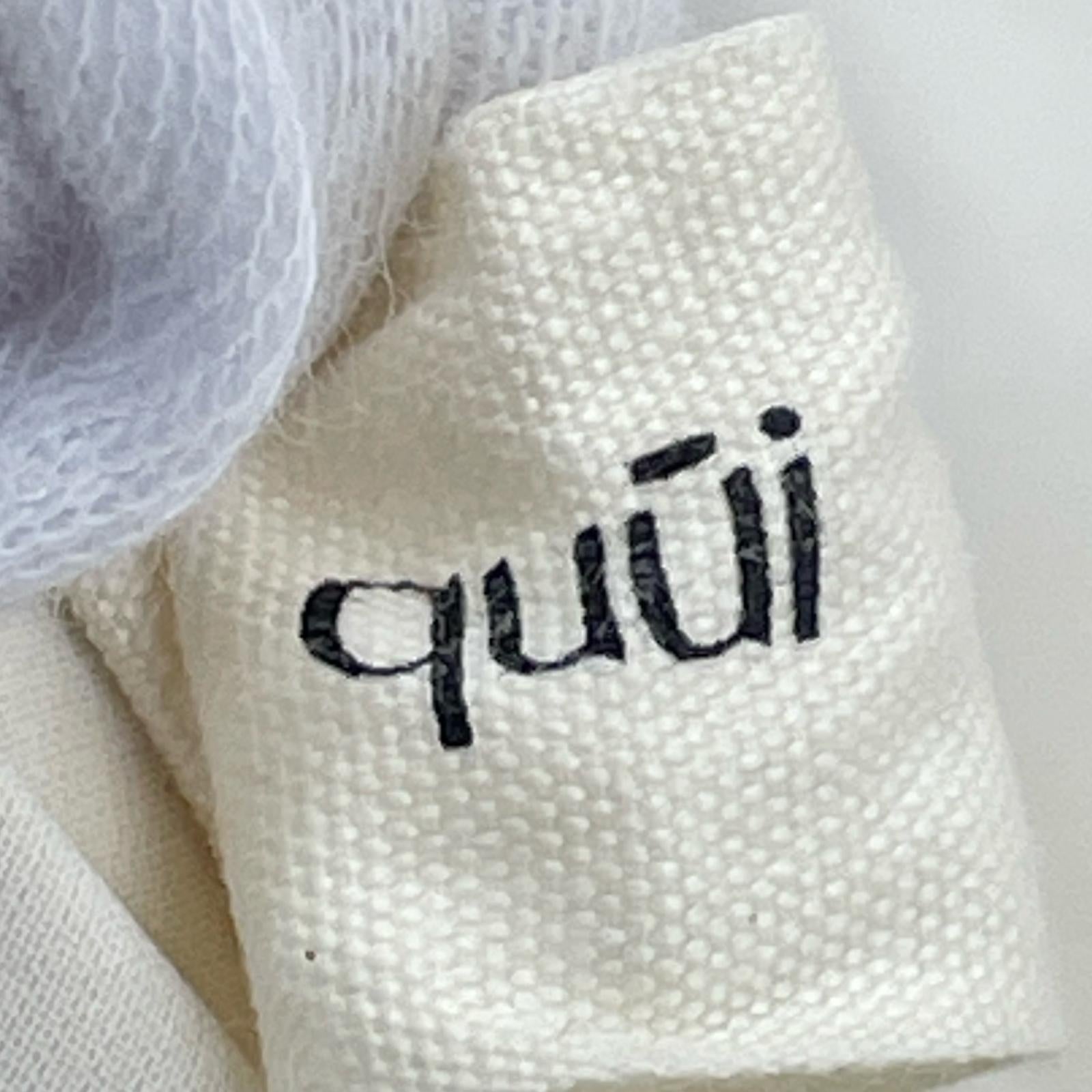 長袖Tシャツ quui 2way gather blouse cream