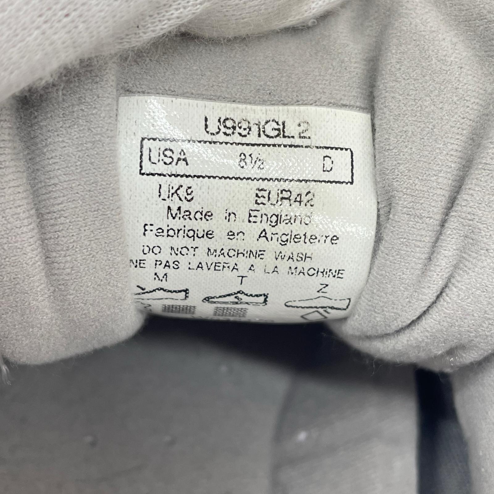 スニーカー イングランド製 U991GL2 26.5cm US8.5D グレー グレー