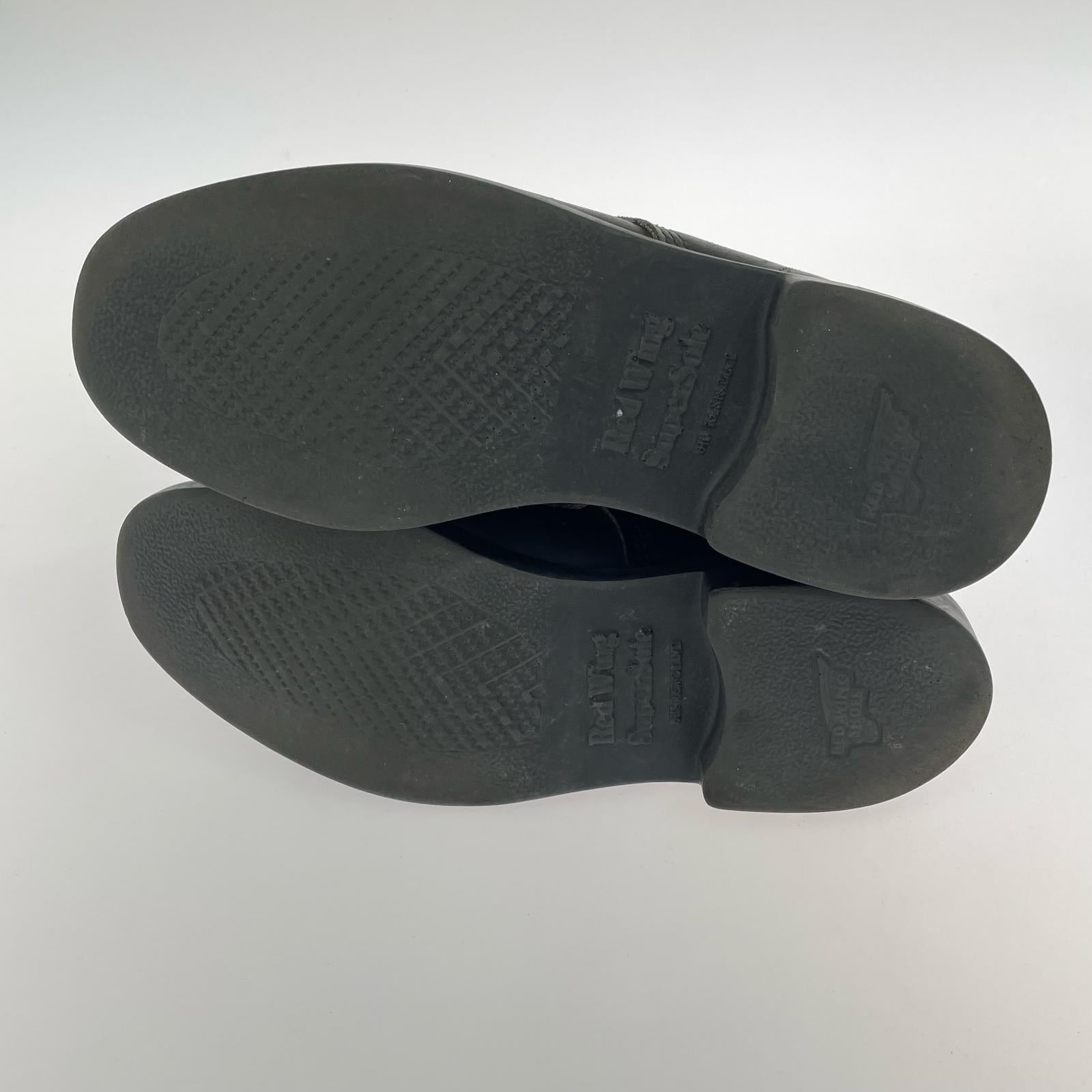 ブーツ 刺繍羽根タグ/1833/SUPERSOLE/モック/黒/8 /12 ブラック