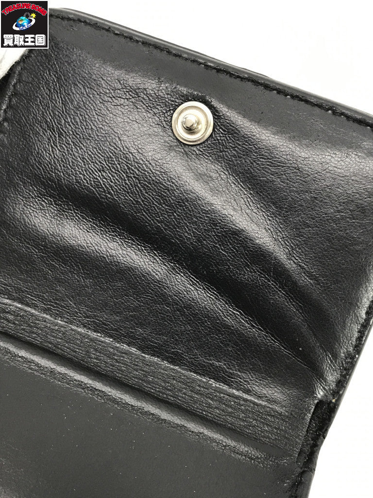 3つ折り エブリデイ レオパード 茶黒 593813