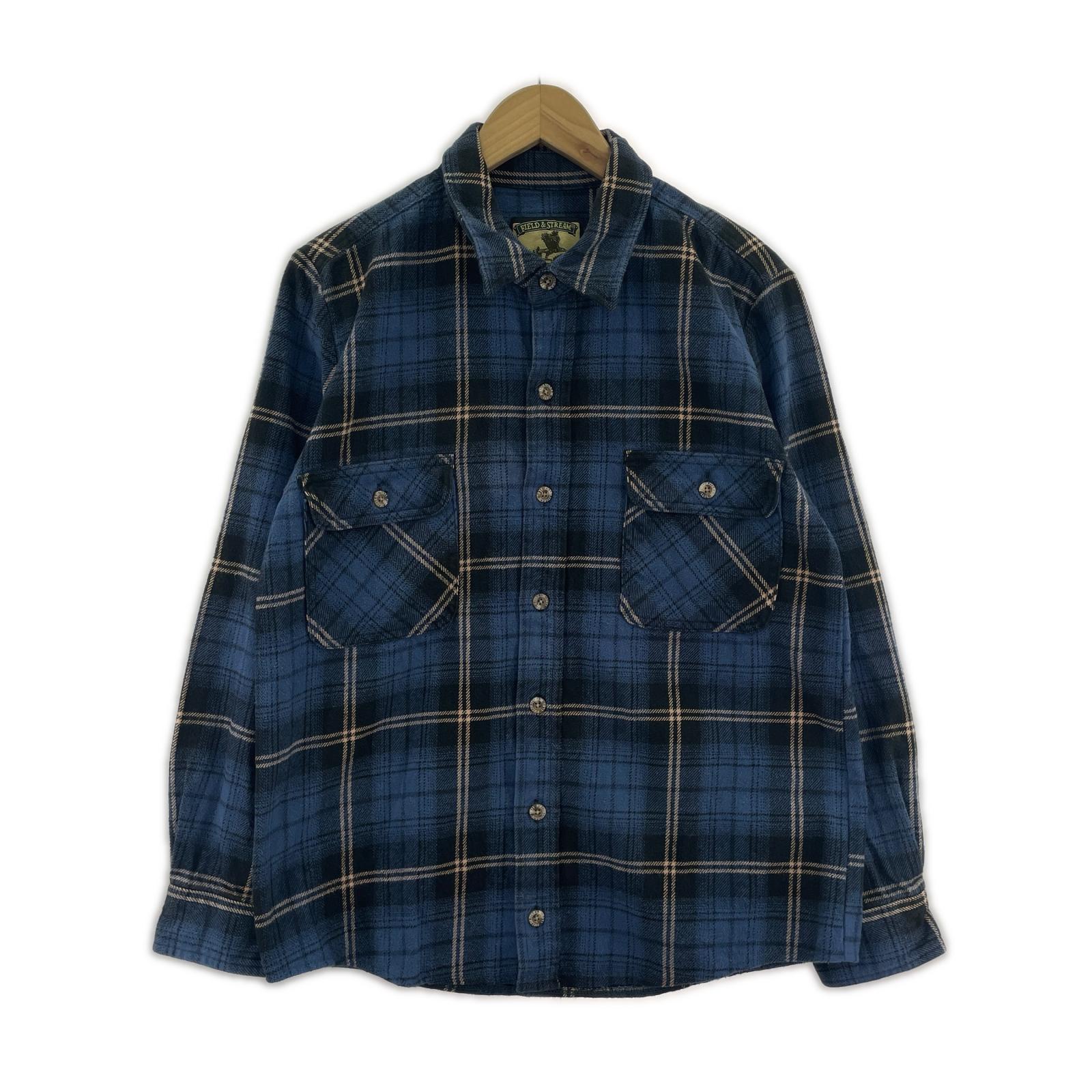 長袖シャツ FIELD&STREAM チェックネルシャツ ブルー
