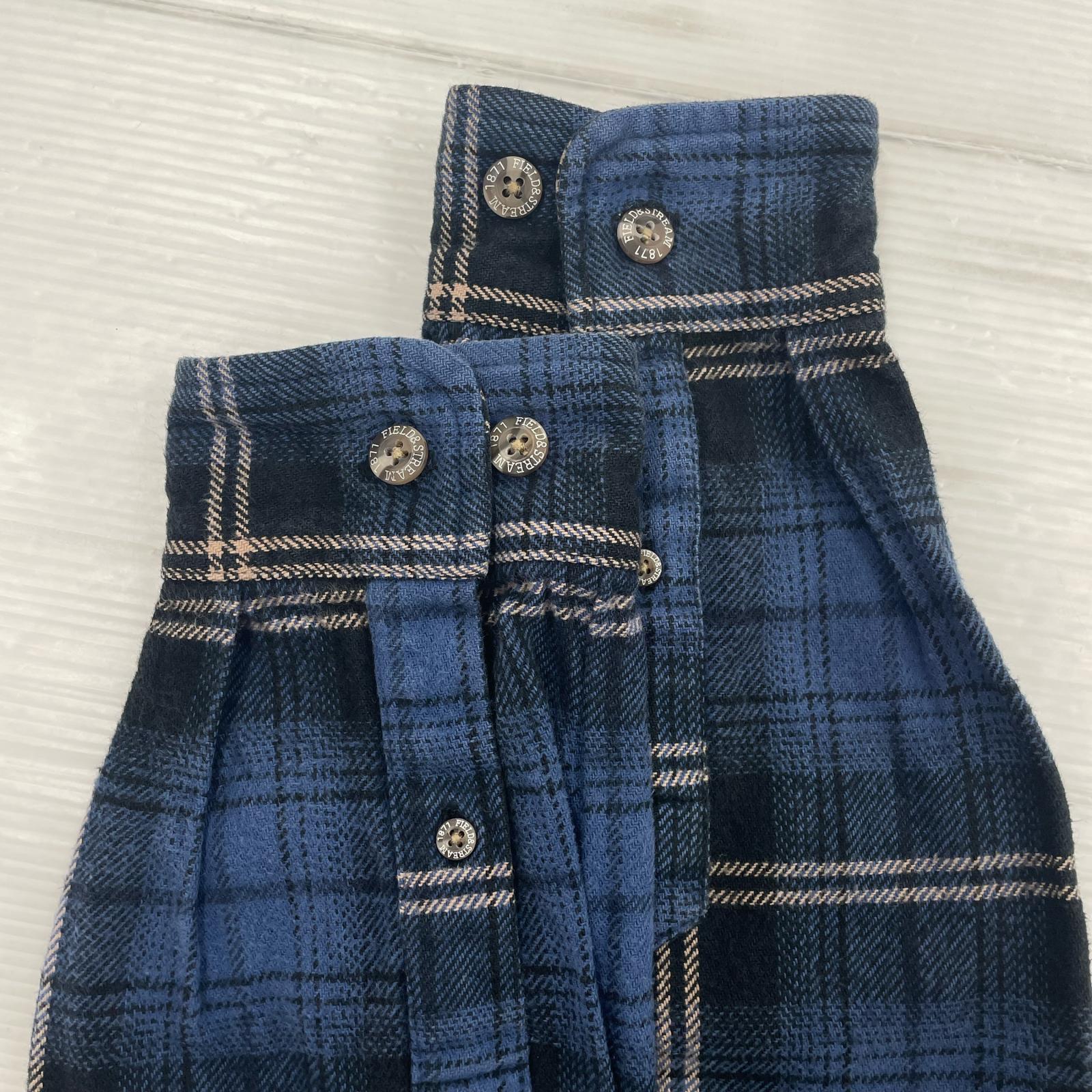 長袖シャツ FIELD&STREAM チェックネルシャツ ブルー