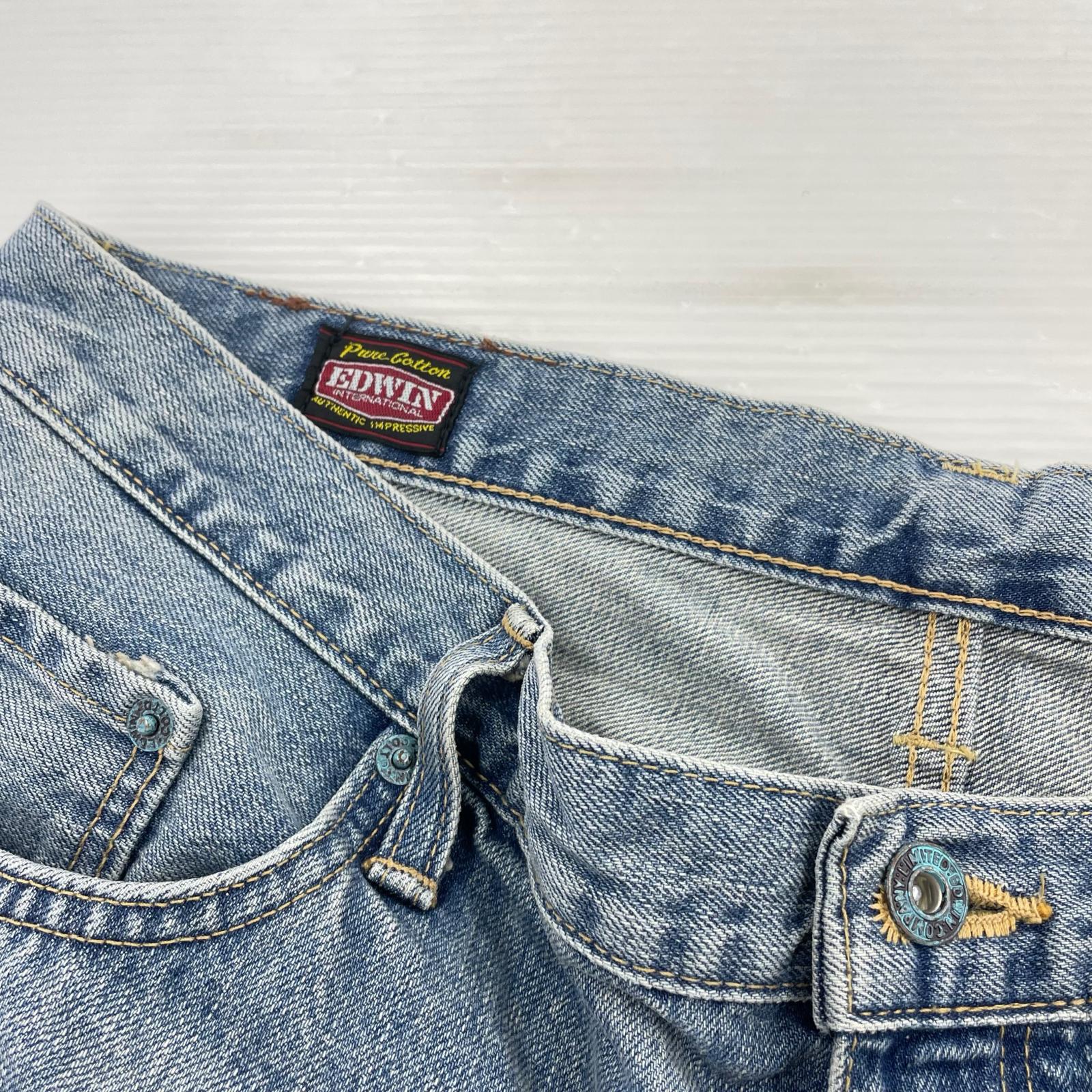 デニムパンツ ×EDWIN Bshop別注 ROSS MEN サックス ブルー