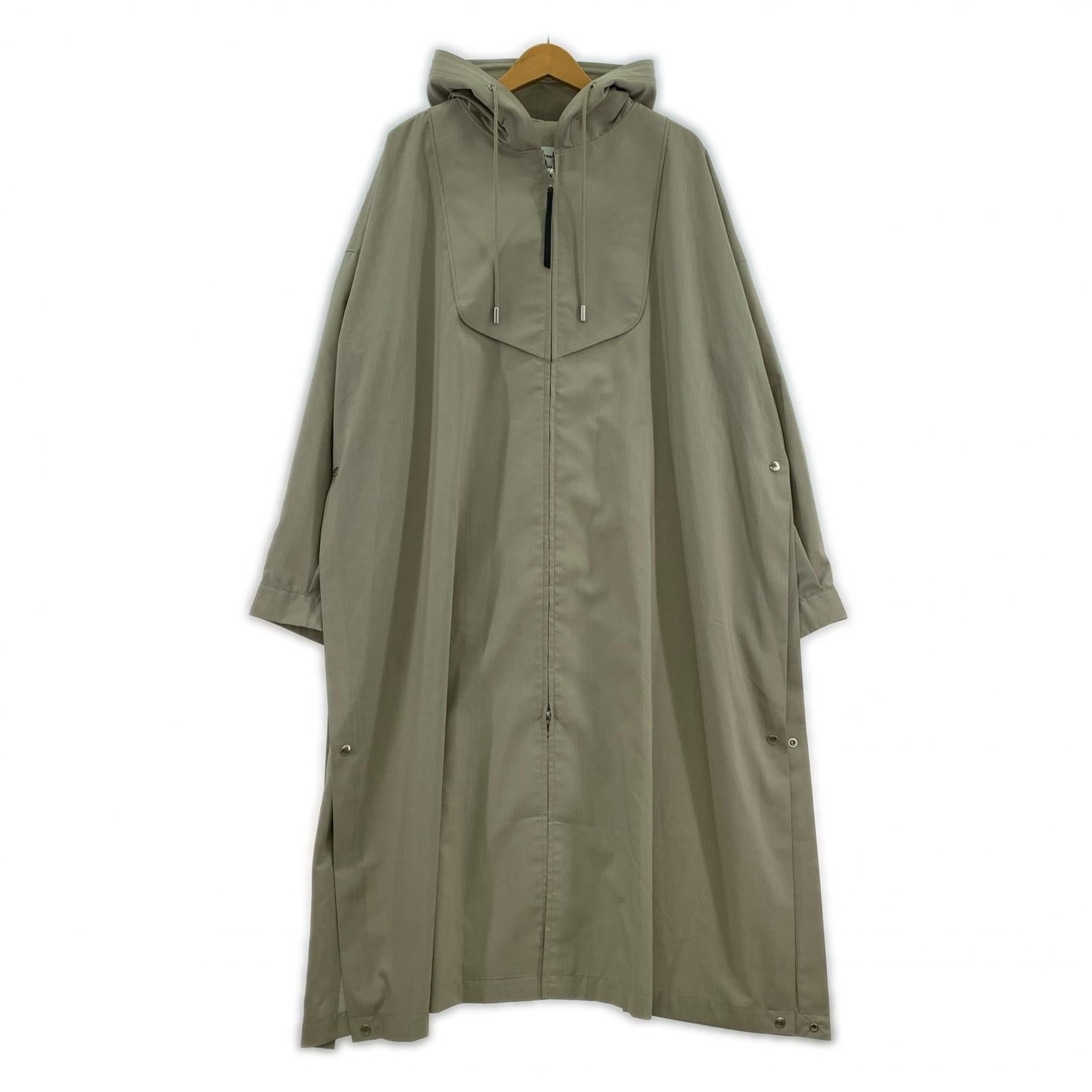 ジャケット THE RERACS 21SS フーデッドロングコート 46 ベージュ 46 ベージュ