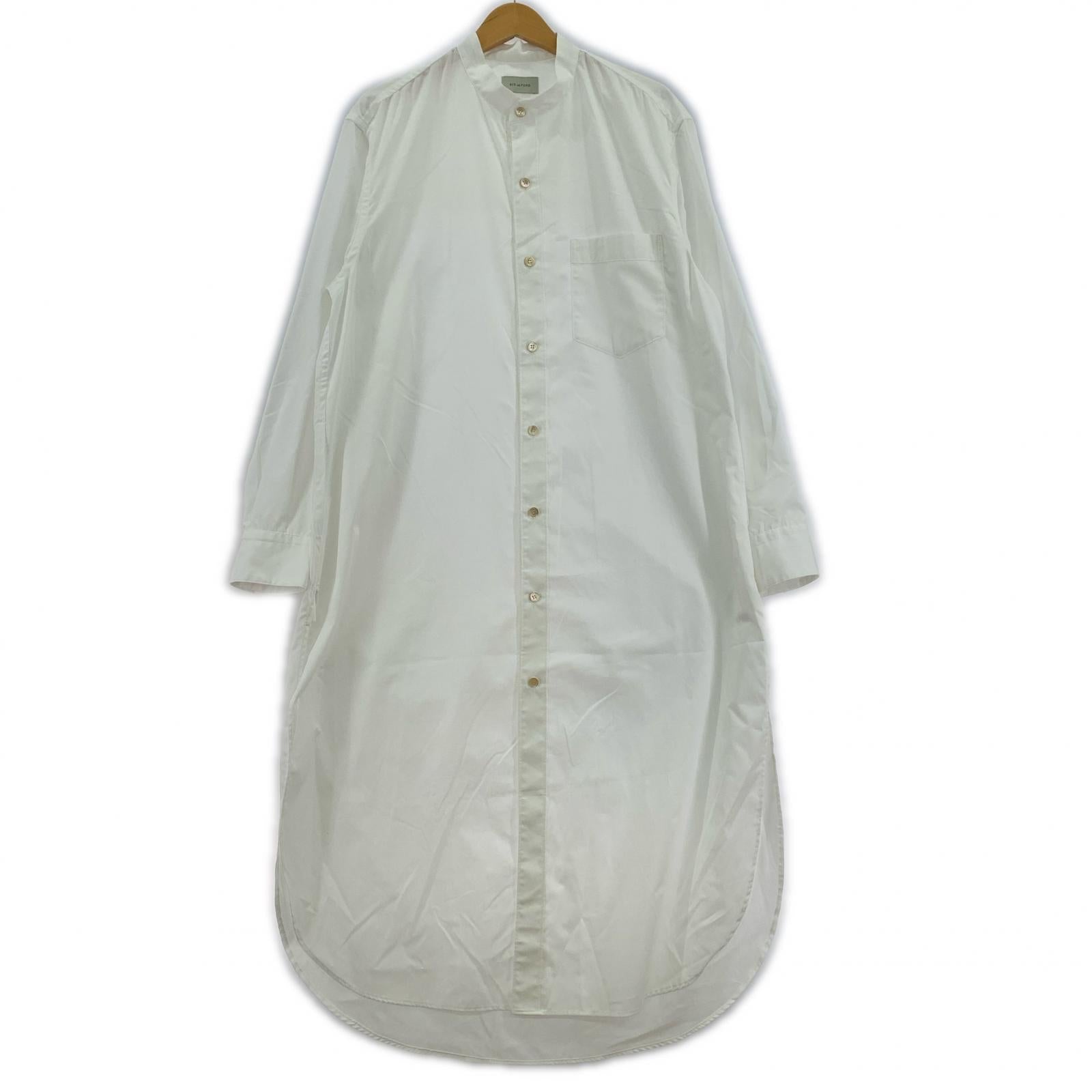長袖シャツ BED J.W. FORD バンドカラーロングシャツ 1 ホワイト 1 ホワイト