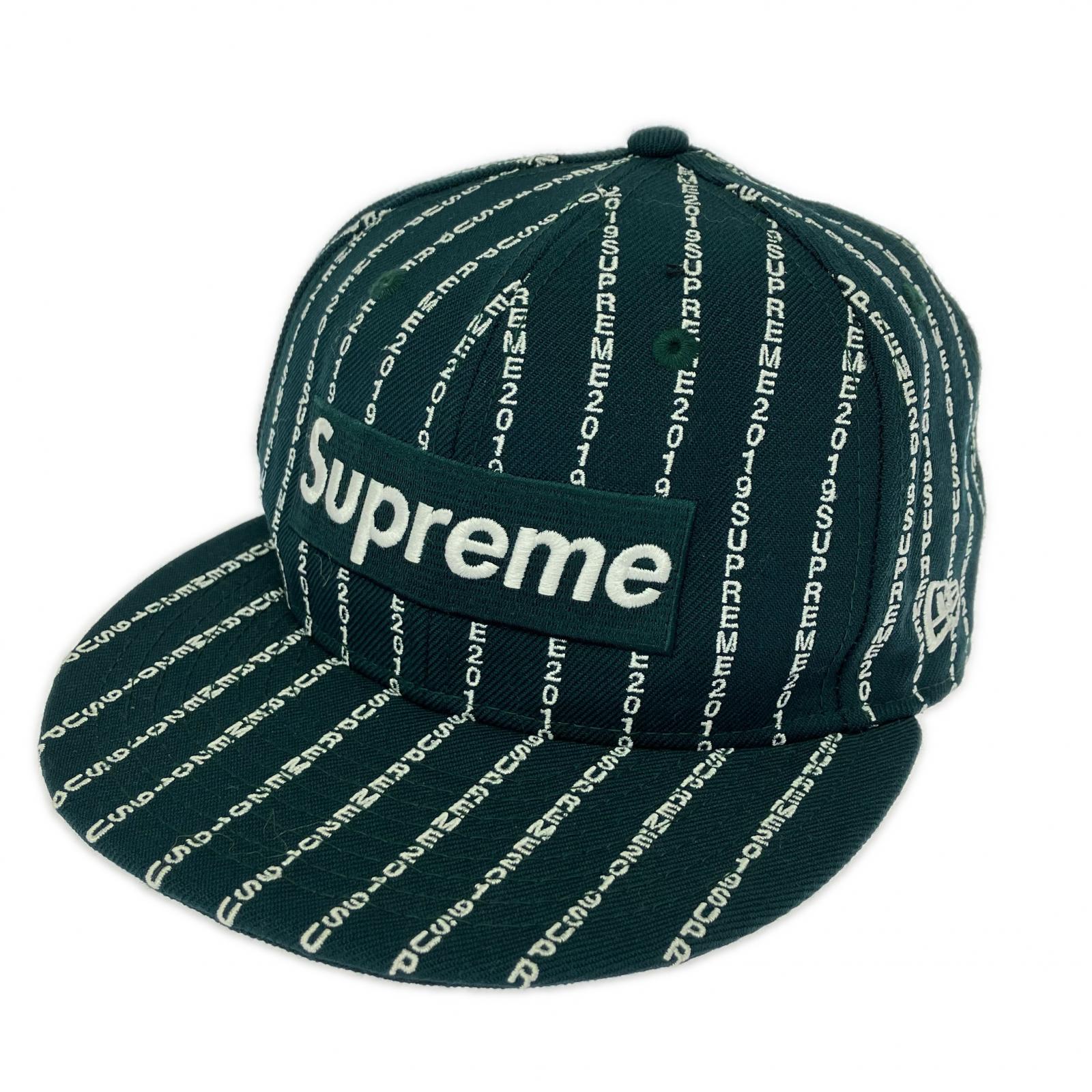 キャップ 19SS × NEW ERA Text Stripe 緑 (58.7cm) グリーン