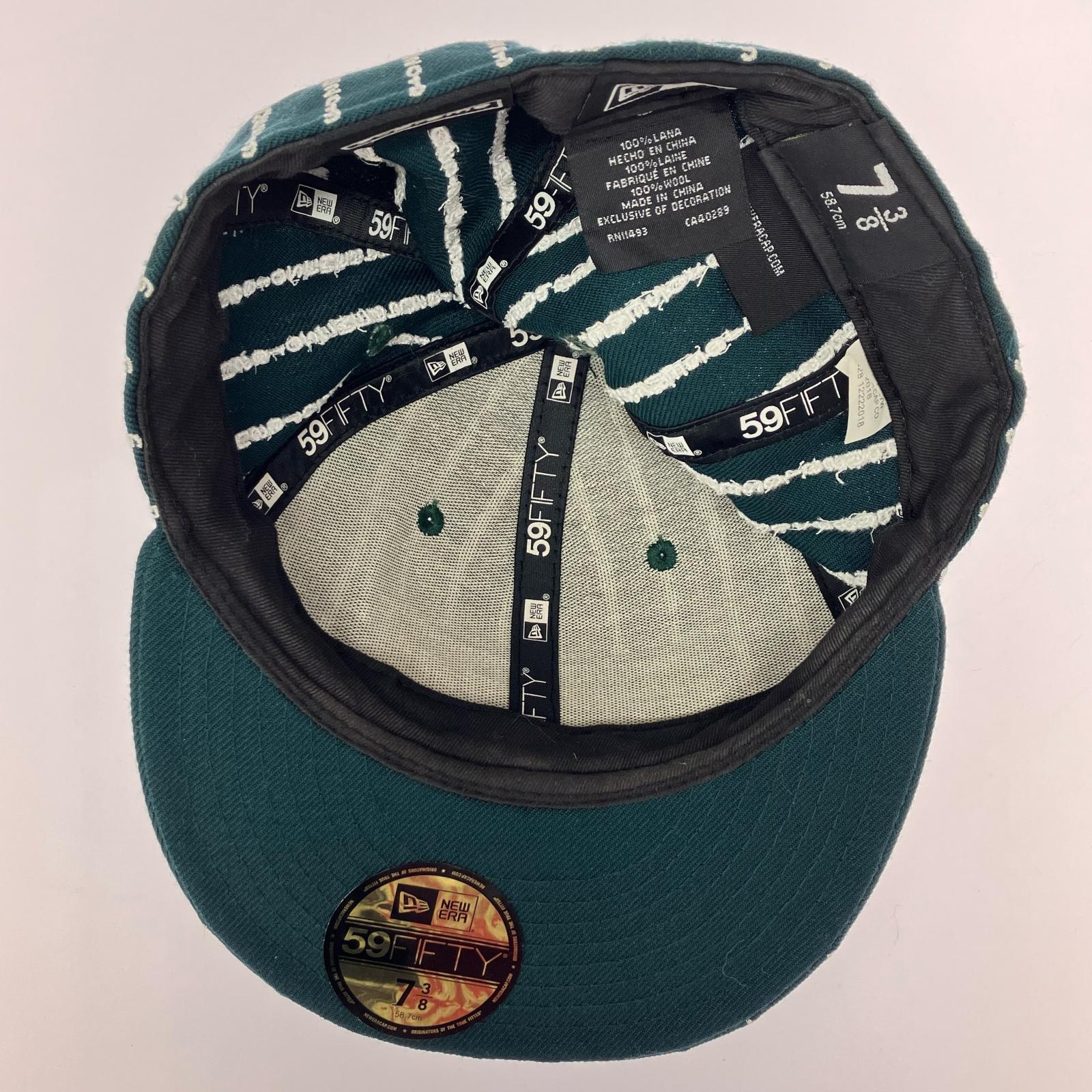 キャップ 19SS × NEW ERA Text Stripe 緑 (58.7cm) グリーン