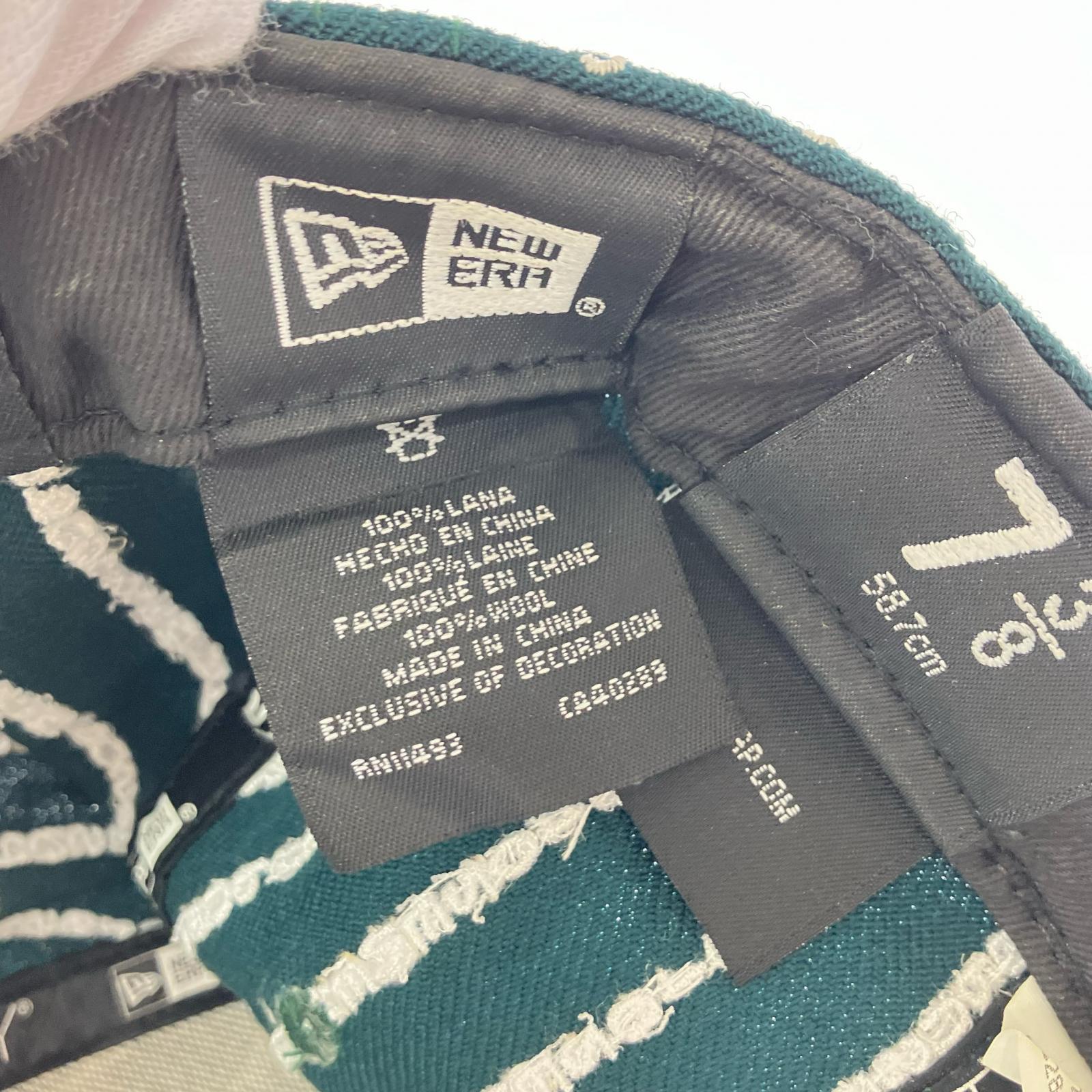 キャップ 19SS × NEW ERA Text Stripe 緑 (58.7cm) グリーン