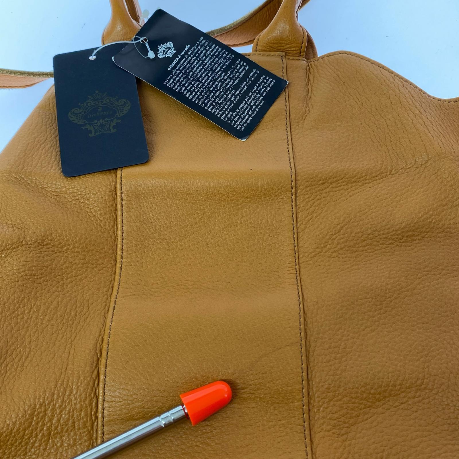 その他バッグ Orobianco/VERA PELLE /レザーバッグ ブラウン