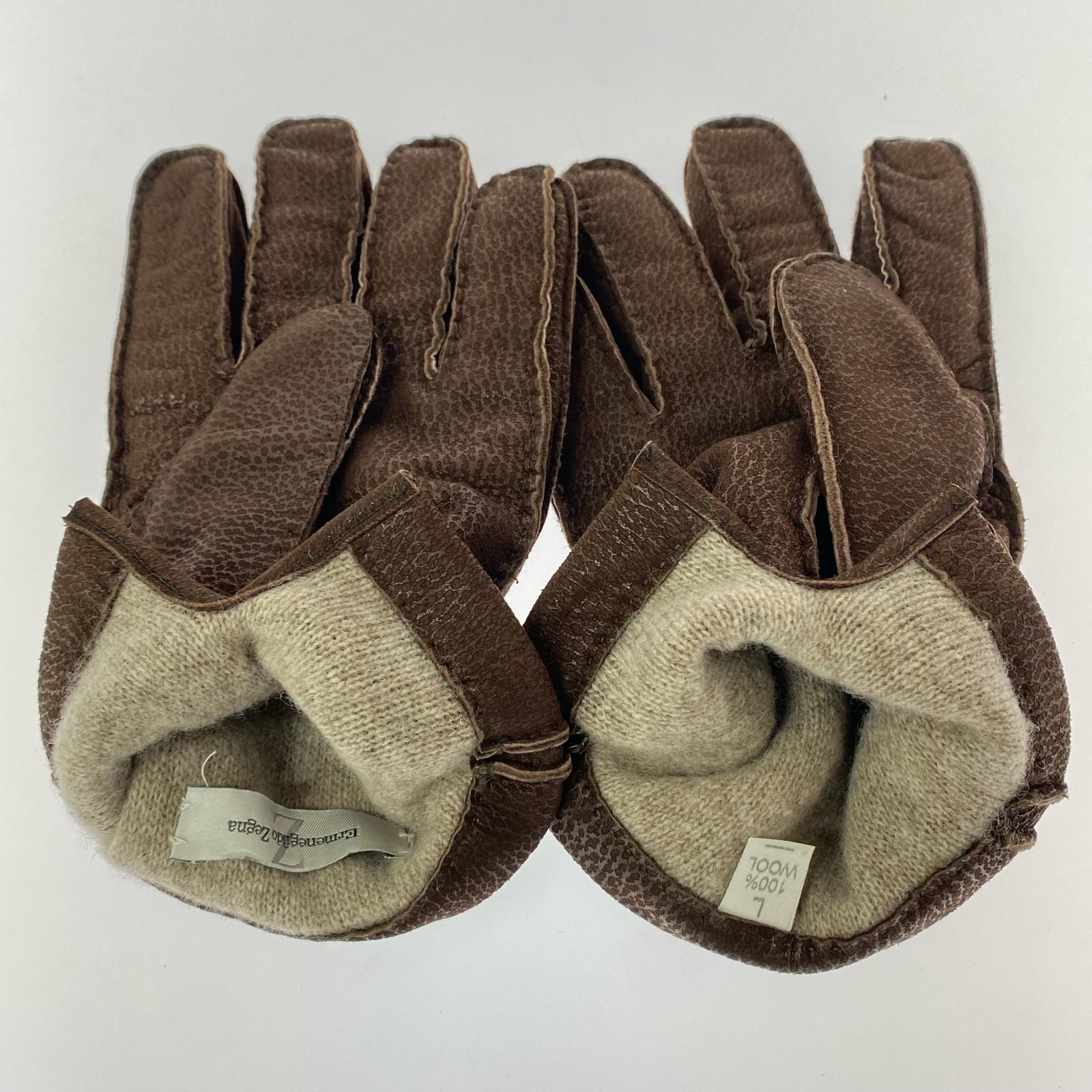 その他アクセサリー Ermenegildo Zegna 手袋 L ブラウン