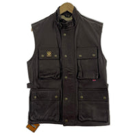 その他アウター Belstaff レザーベスト タグ付き 42 ブラウン