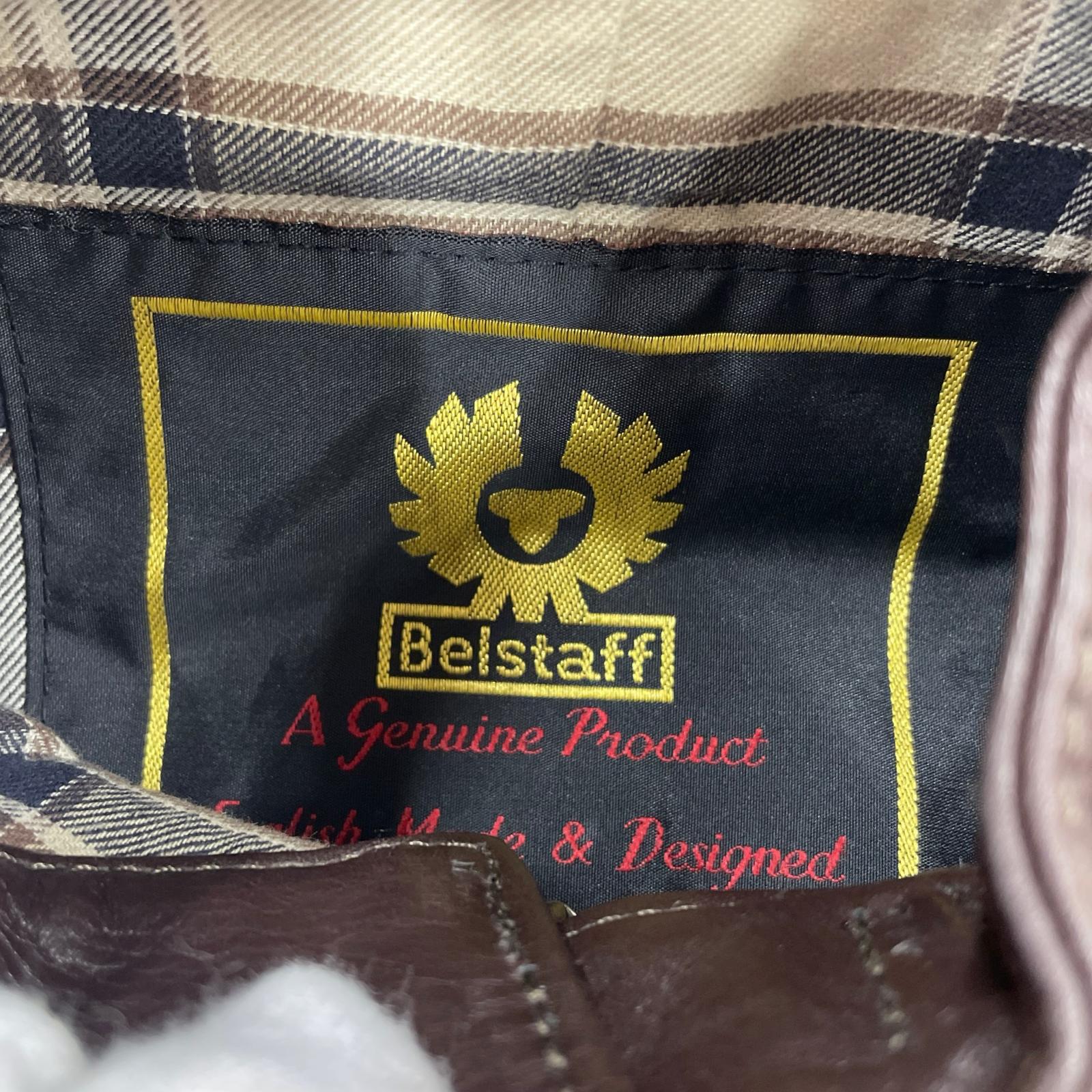 その他アウター Belstaff レザーベスト タグ付き 42 ブラウン