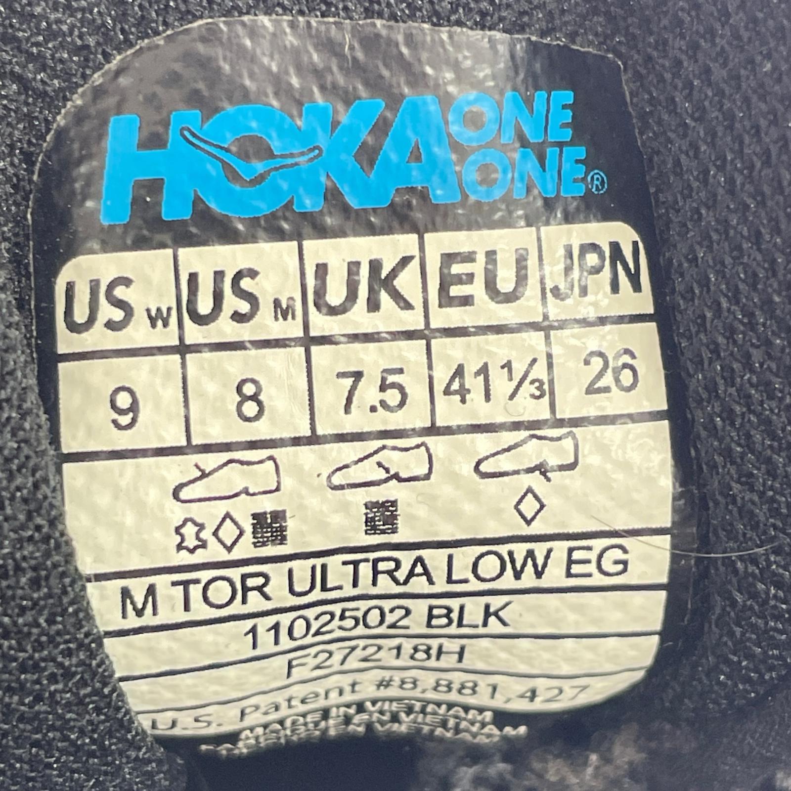 スニーカー hoka m tor ultra low EG 26cm (US8 UK7 1/2 EU42) ブラック