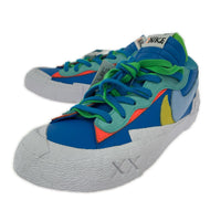 スニーカー KAWS×Sacai×Nike Blazer Low Neptune Blue DM7901-40 (28.5) 28.5cm (US10 1/2 UK10 EU47) ブルー