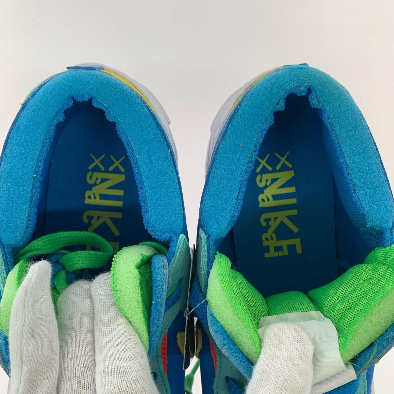 スニーカー KAWS×Sacai×Nike Blazer Low Neptune Blue DM7901-40 (28.5) 28.5cm (US10 1/2 UK10 EU47) ブルー