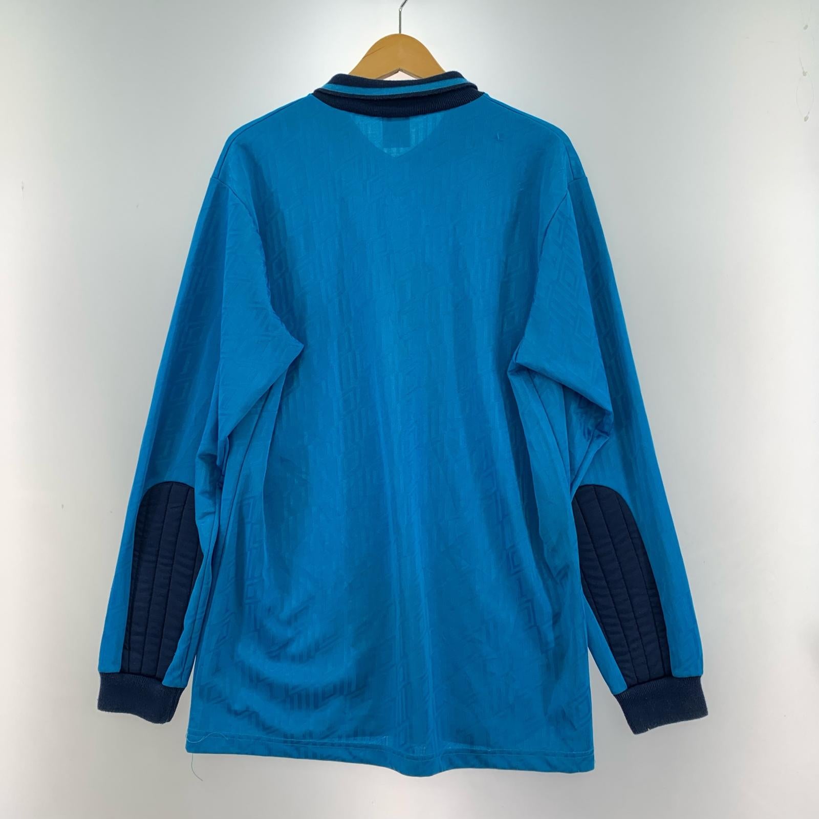 長袖Tシャツ OLD USA製 90s ユニホーム L ブルー