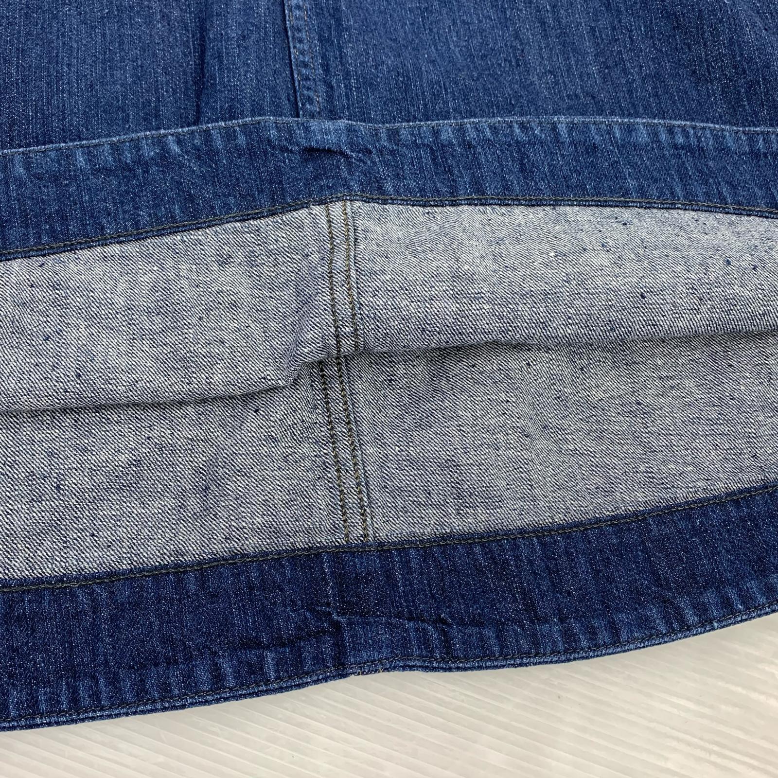 スカート CANTON OVERALLS デニムスカート 26 ネイビー