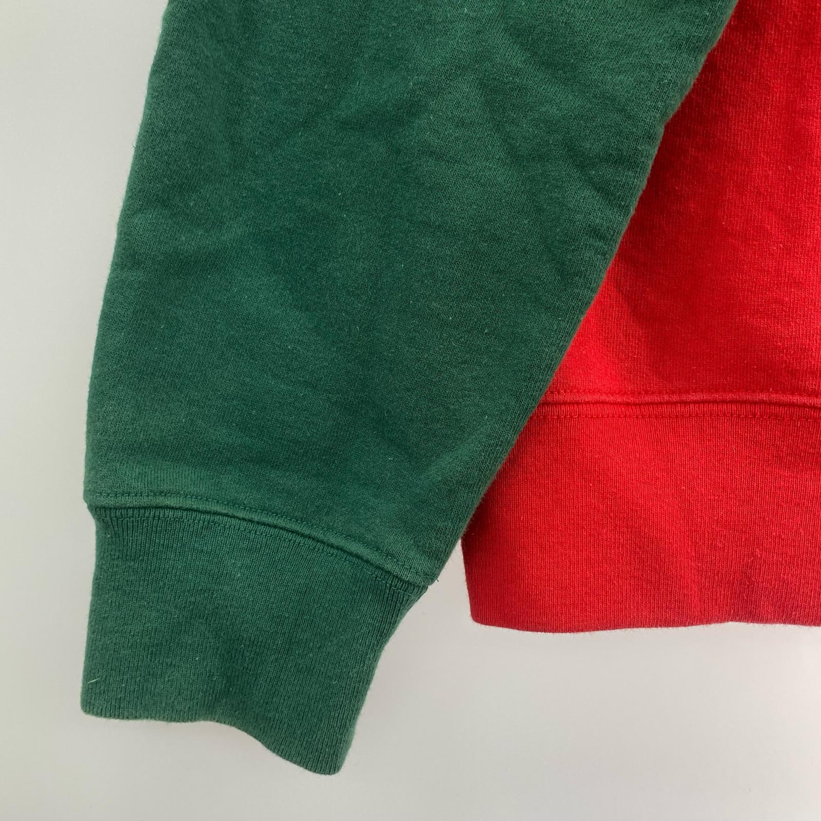 パーカー S Logo Colorblocked Hooded M レッド