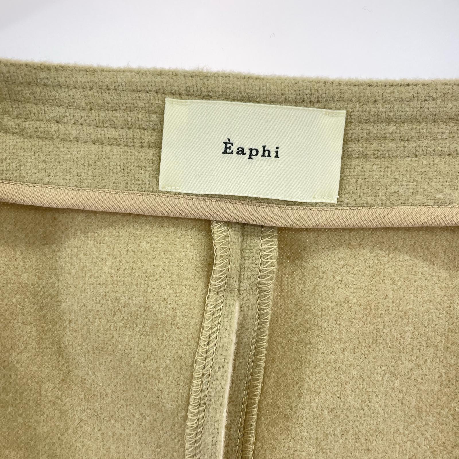 ジャケット Eaphi square neck short jacket ベージュ ベージュ