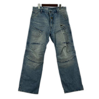 デニムパンツ Elwood Unisex Low Loose Jeans インディゴ (29) 29 ブルー