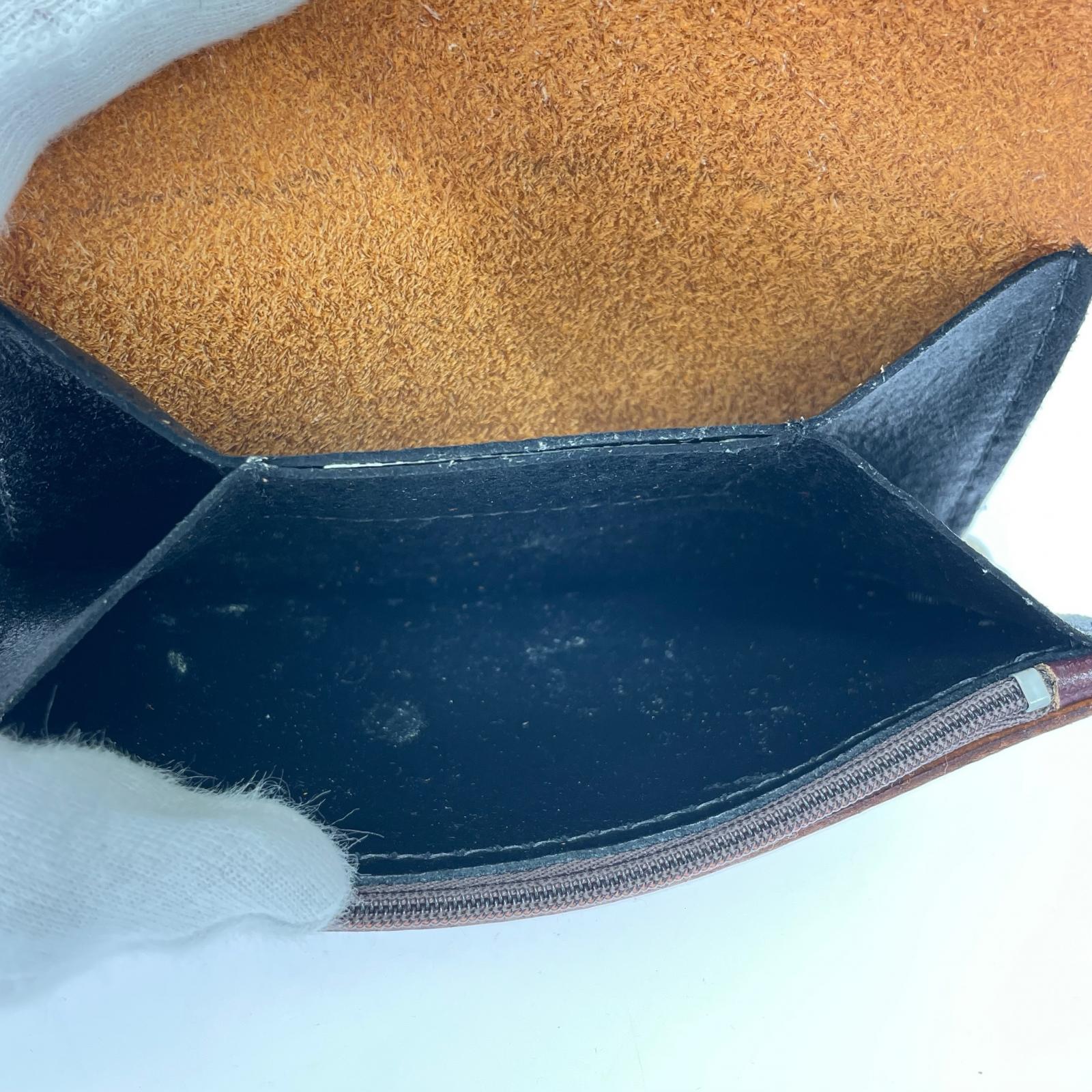 長財布 GENUINE LEATHER USA刻印 ウォレット ブラウン ブラウン