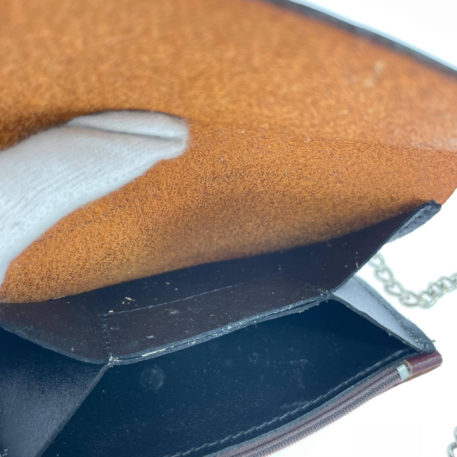 長財布 GENUINE LEATHER USA刻印 ウォレット ブラウン ブラウン