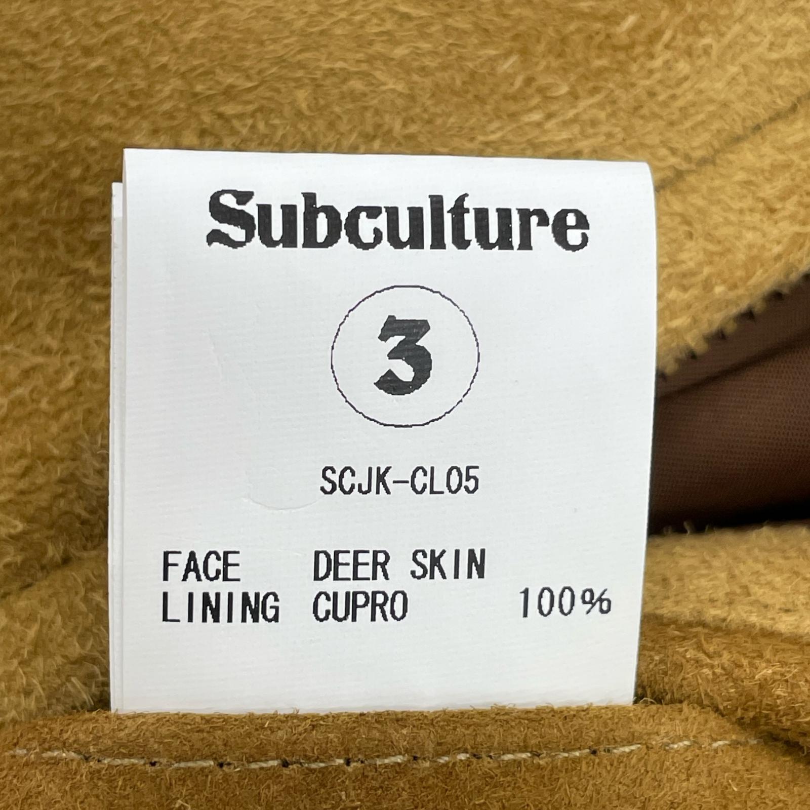ジャケット SC(subculture)ウエスタンスウェードジャケット ベージュ 3 ベージュ