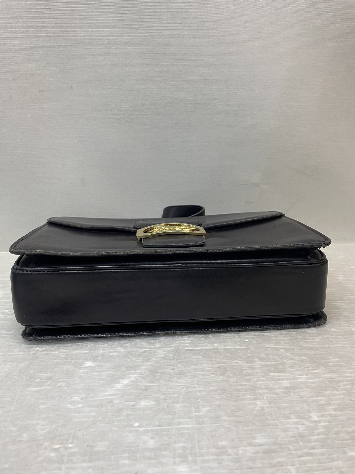 CELINE 馬車×ホースビット金具 ボックスショルダーバッグ ブラック