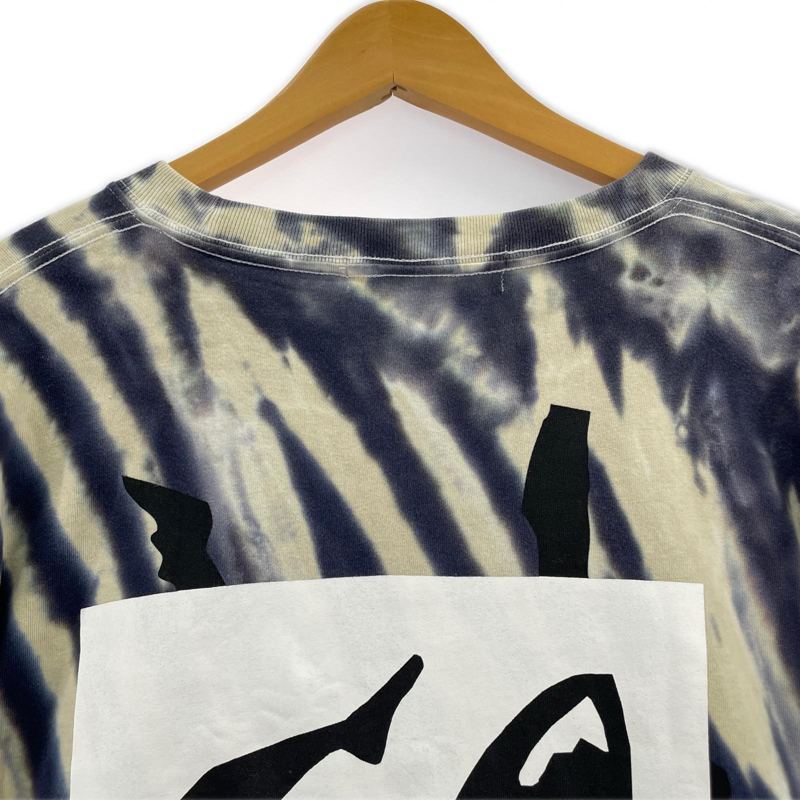 半袖Tシャツ タイダイ柄 S/Sカットソー 青 白