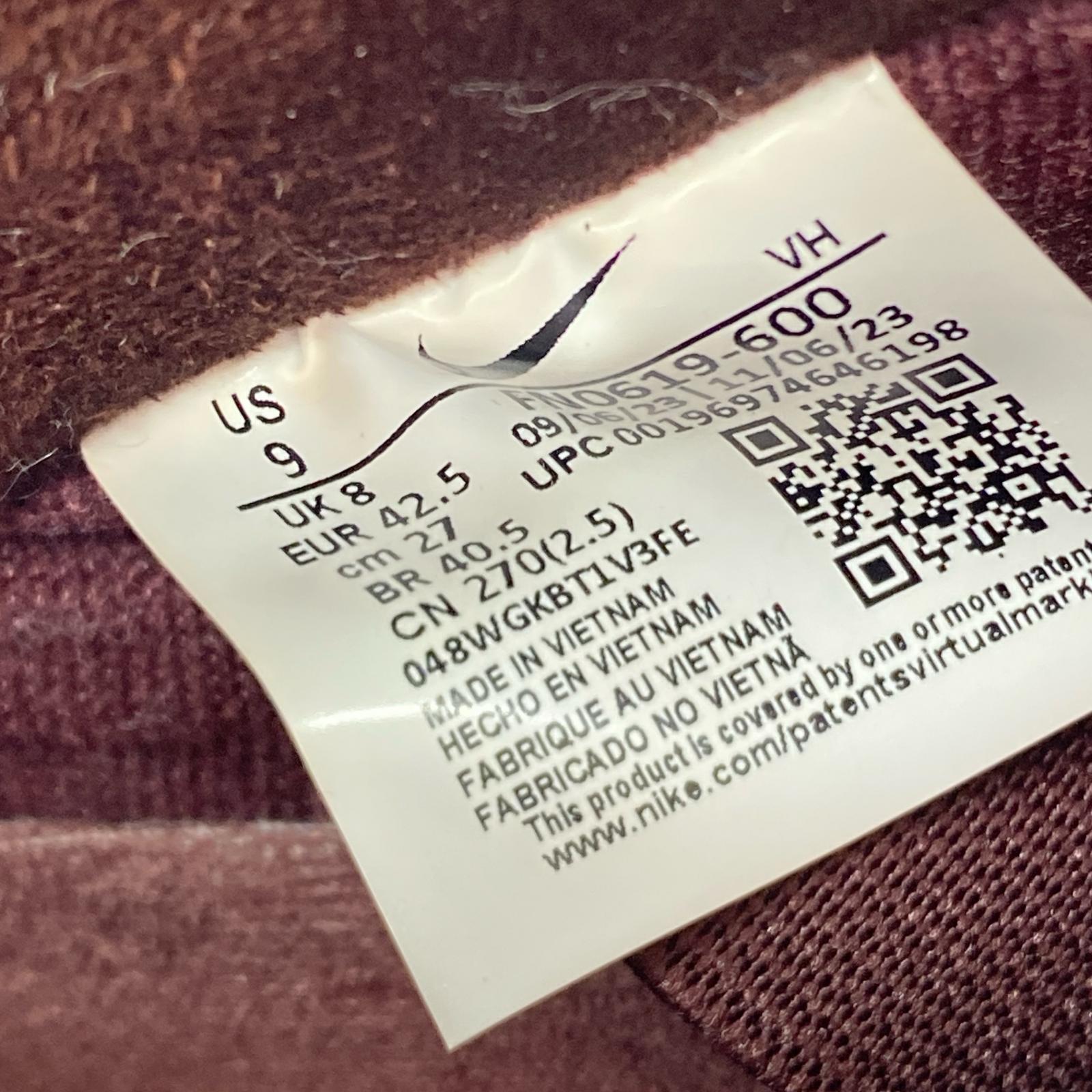 スニーカー DUNK LOW PRM City of Love Burgundy(27.0) 27cm (US9 UK8 1/2 EU44) ワインレッド