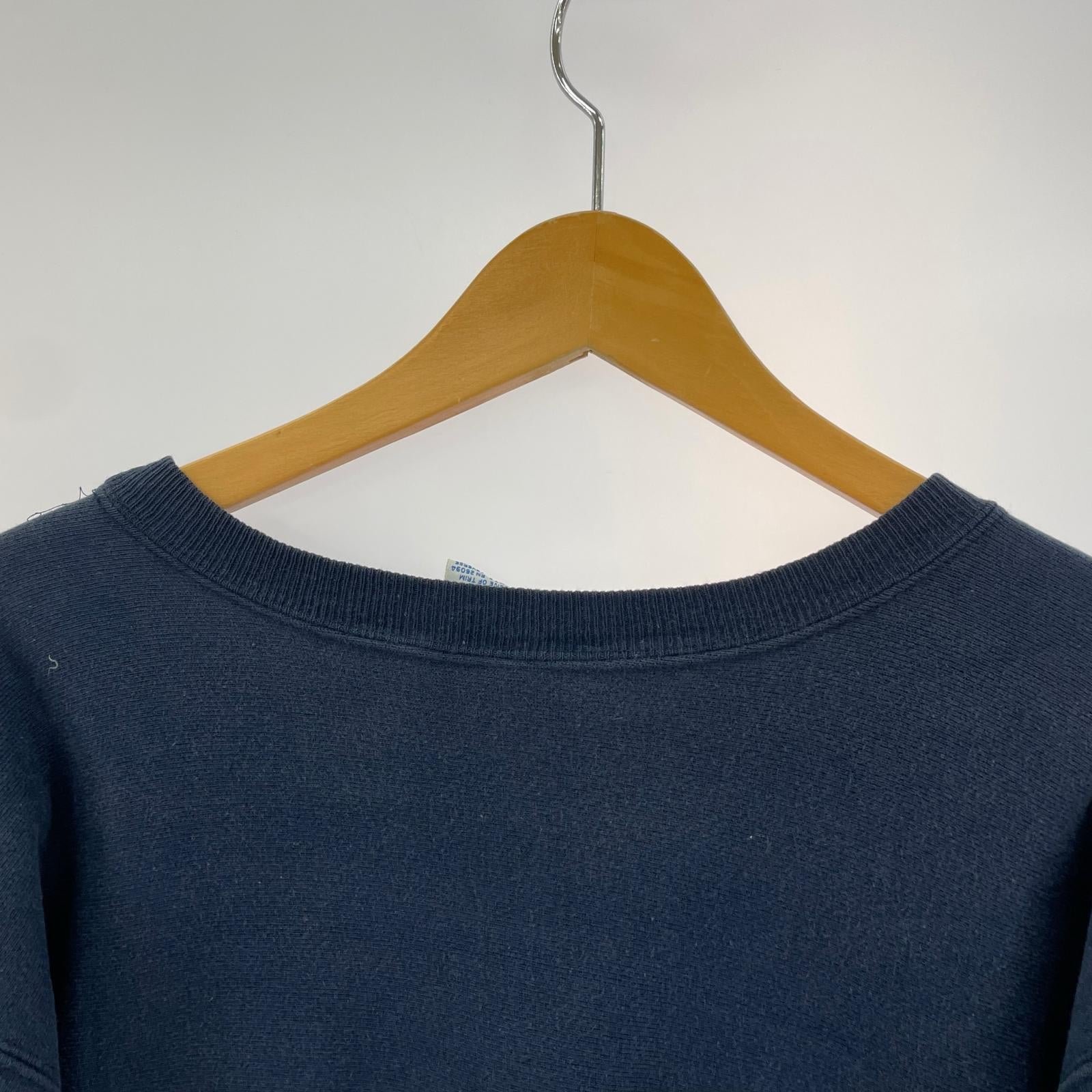 スウェット USA製 刺繍タグ REVERSE WEAVE PENN 紺 (L) L