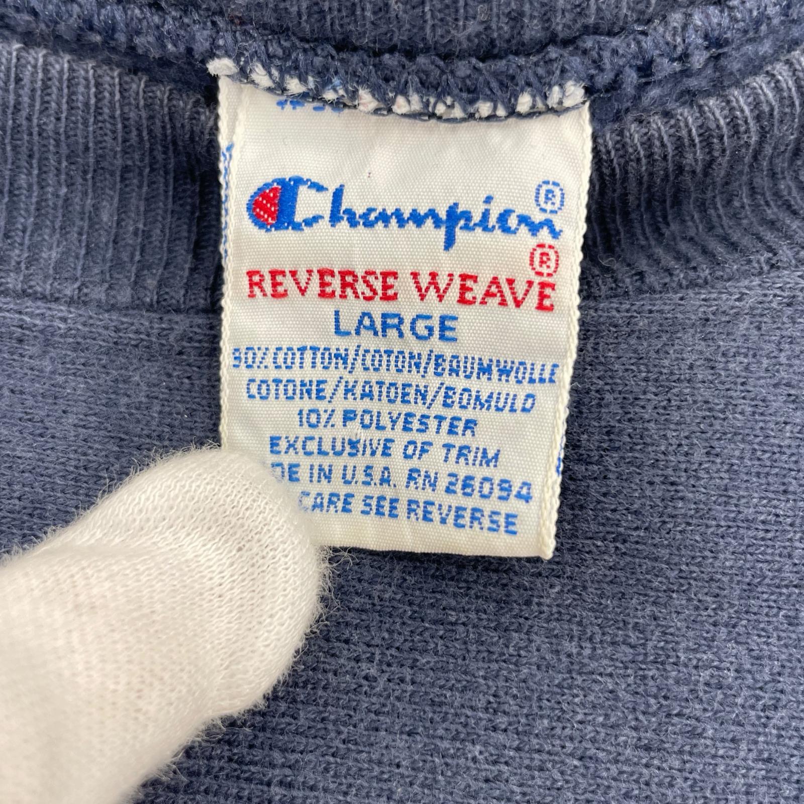 スウェット USA製 刺繍タグ REVERSE WEAVE PENN 紺 (L) L