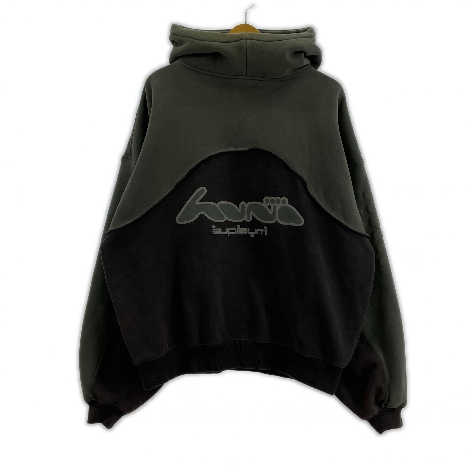 パーカー HUNI DESIGN Logo Hoodie L グレー